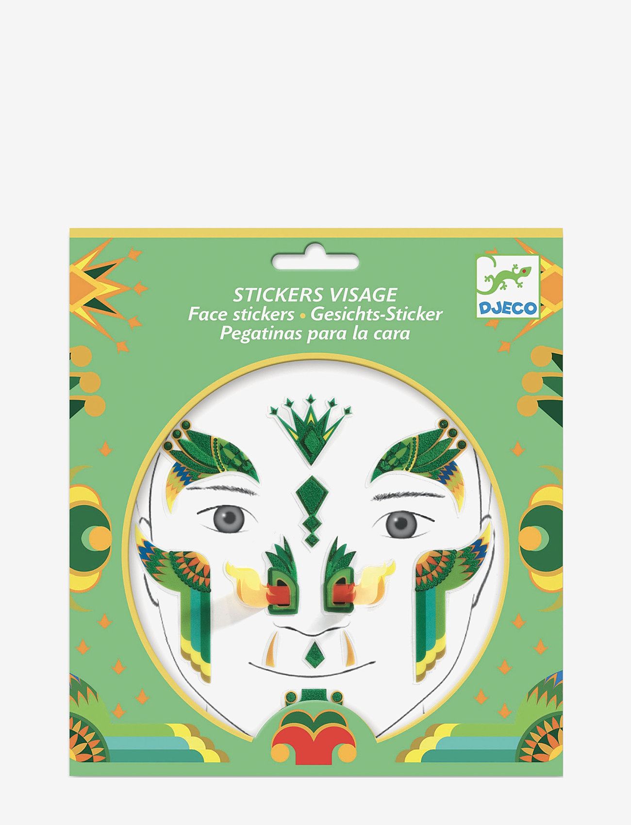 Djeco - Face stickers - Dragon - green - 0