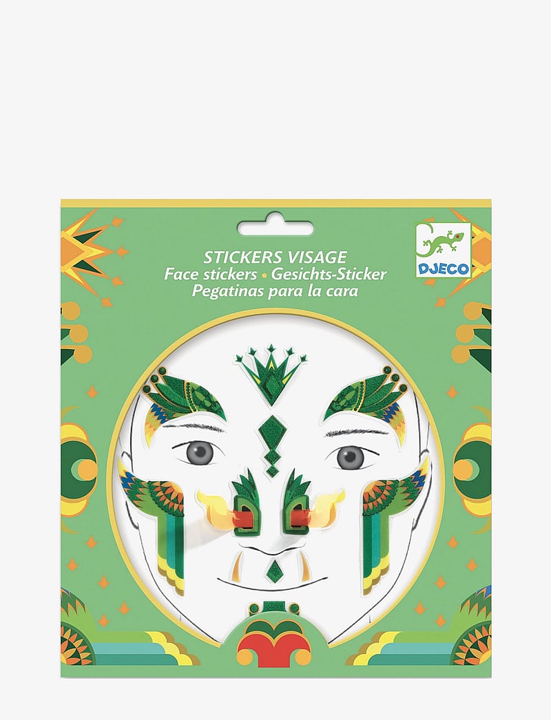 Djeco - Face stickers - Dragon - green - 0