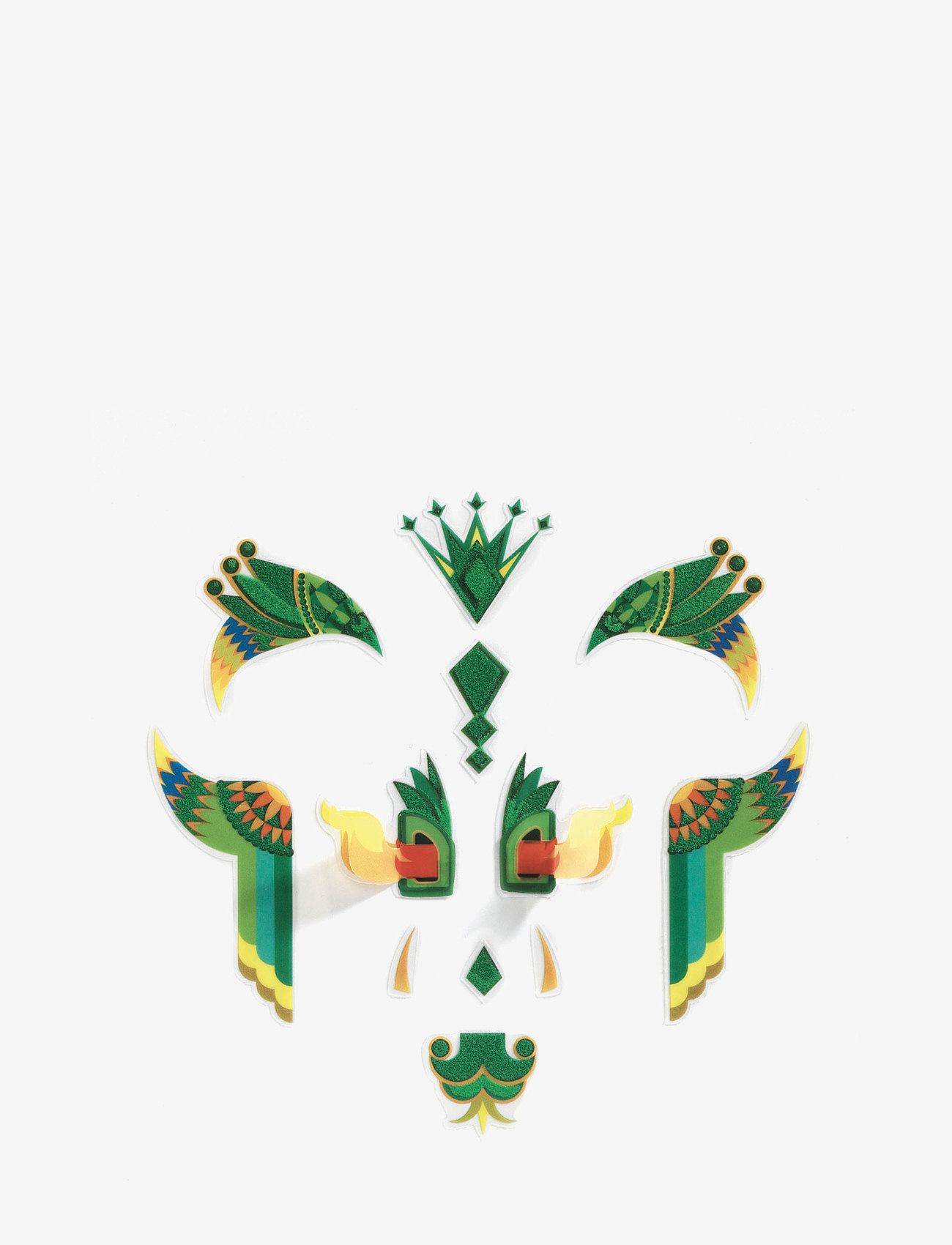 Djeco - Face stickers - Dragon - green - 1