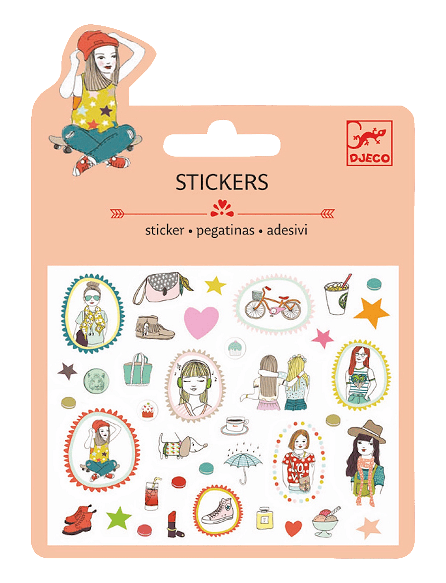 Djeco - Mini stickers - Fashion - multicoloured - 0