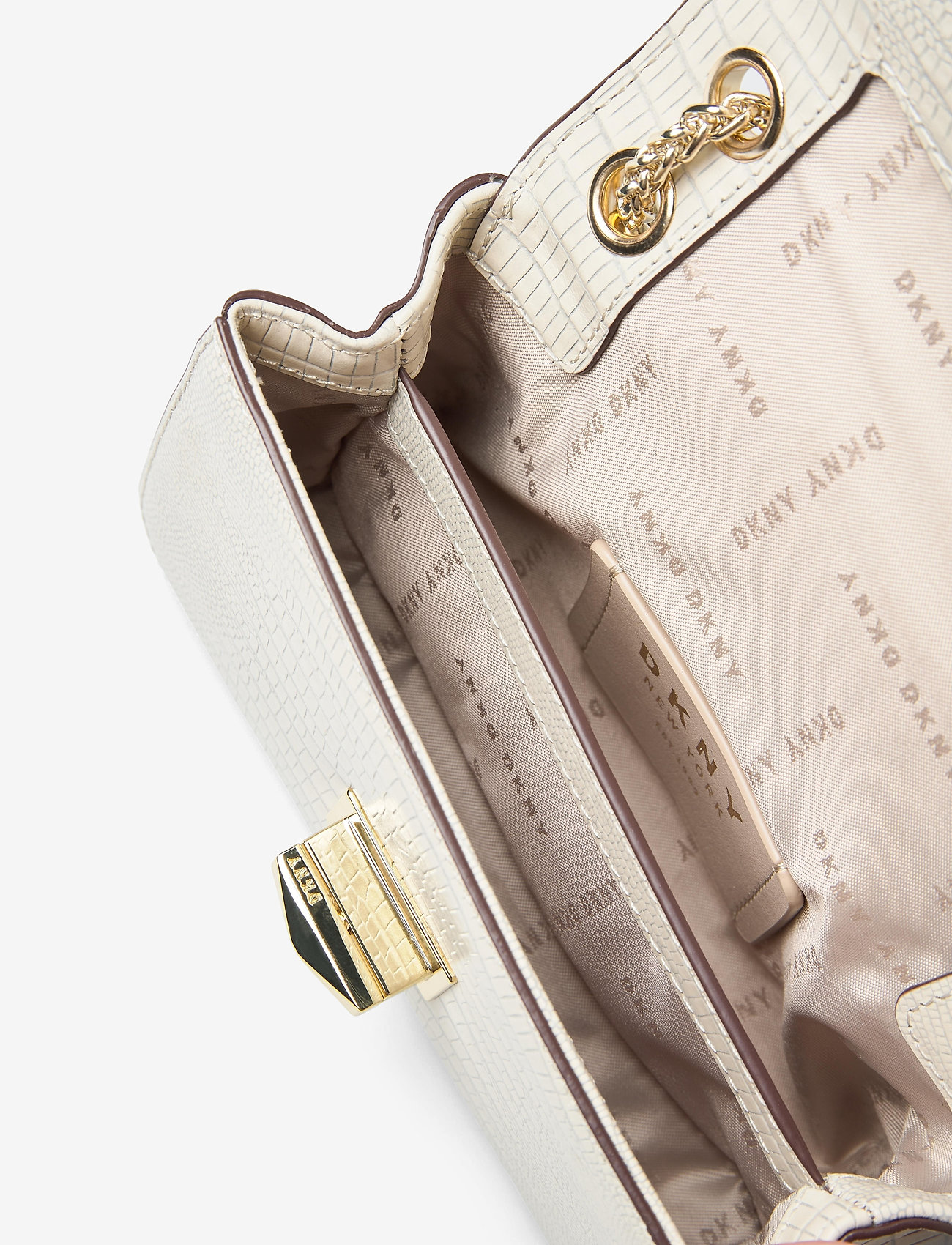 DKNY Bags - FLAP CROSSBODY - ivory - 3