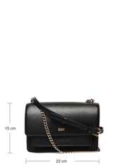 DKNY Bags - BRYANT CHAIN FLAP CB - syntymäpäivälahjat - bgd - blk/gold - 5