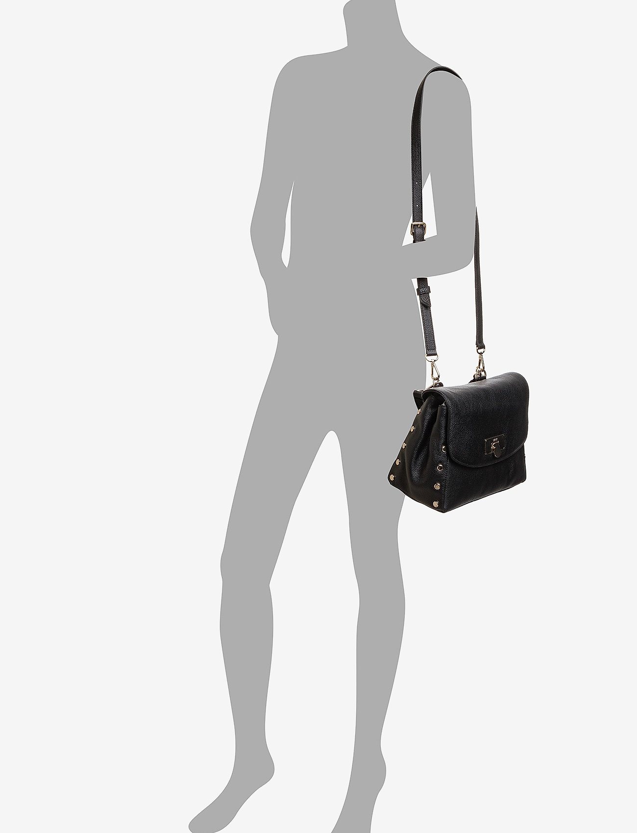 DKNY Bags - MEDIUM FLAP SHOULDER - black - 4