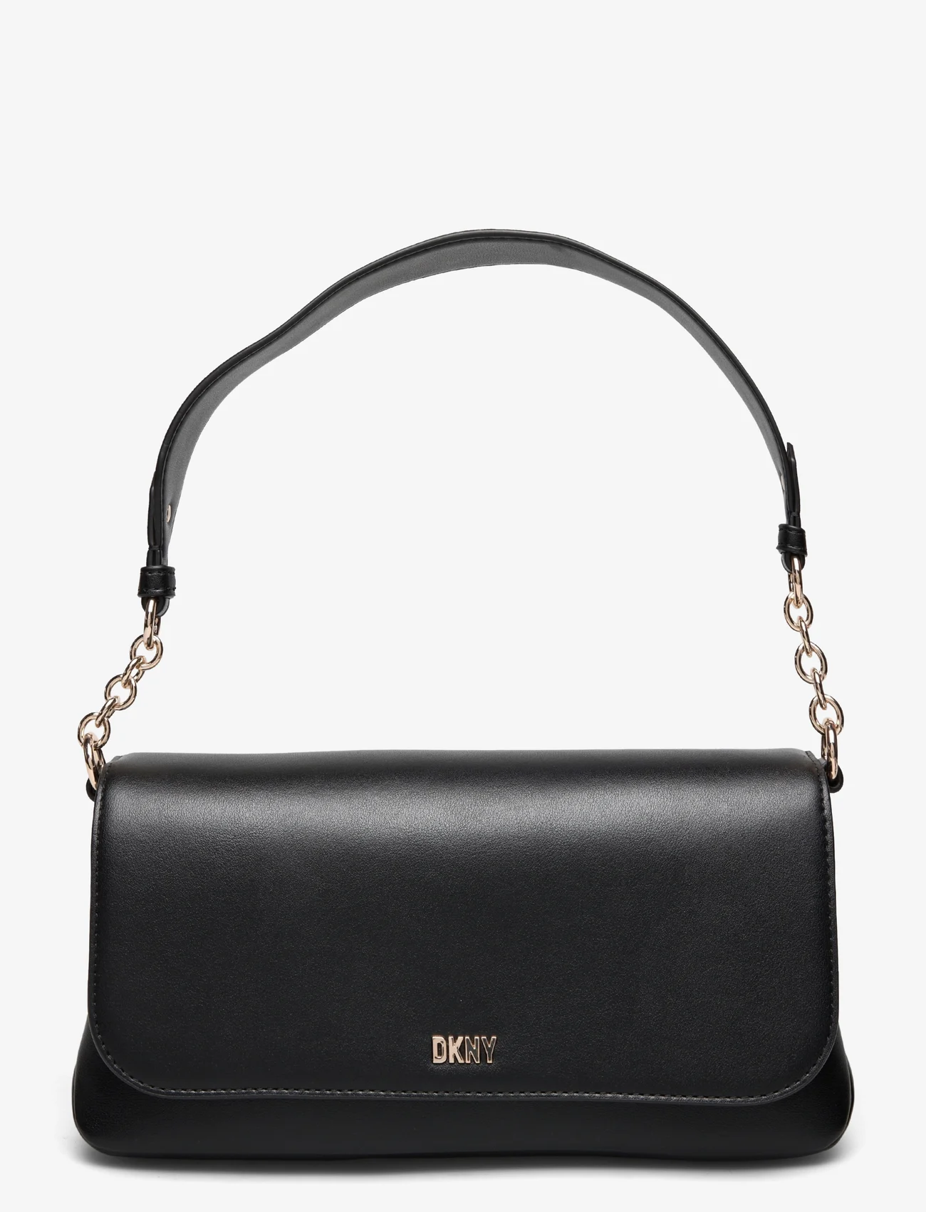 DKNY Bags - THE VILLAGE SHOULDER - festkläder till outletpriser - bgd - blk/gold - 0