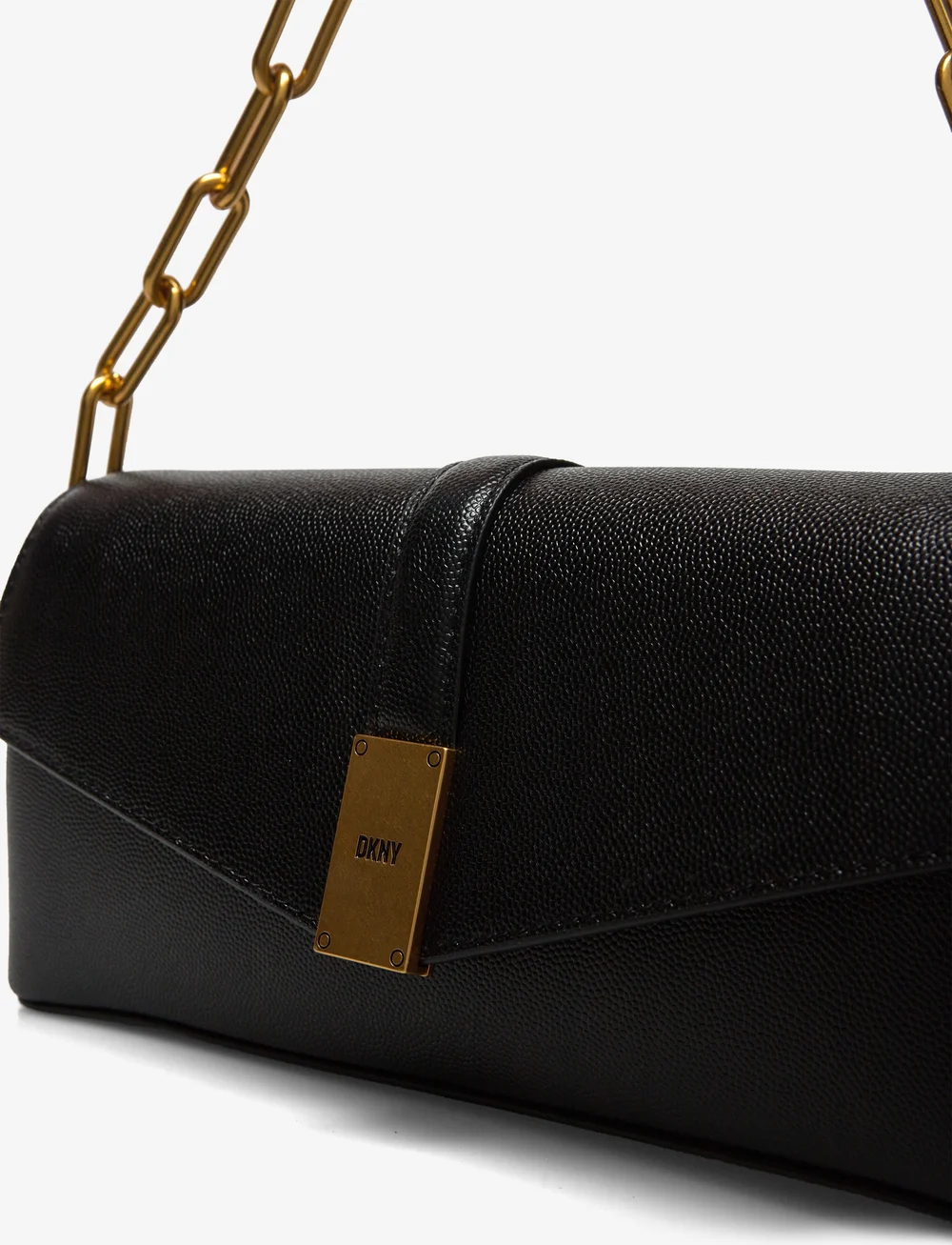 Dkny black best sale clutch bag