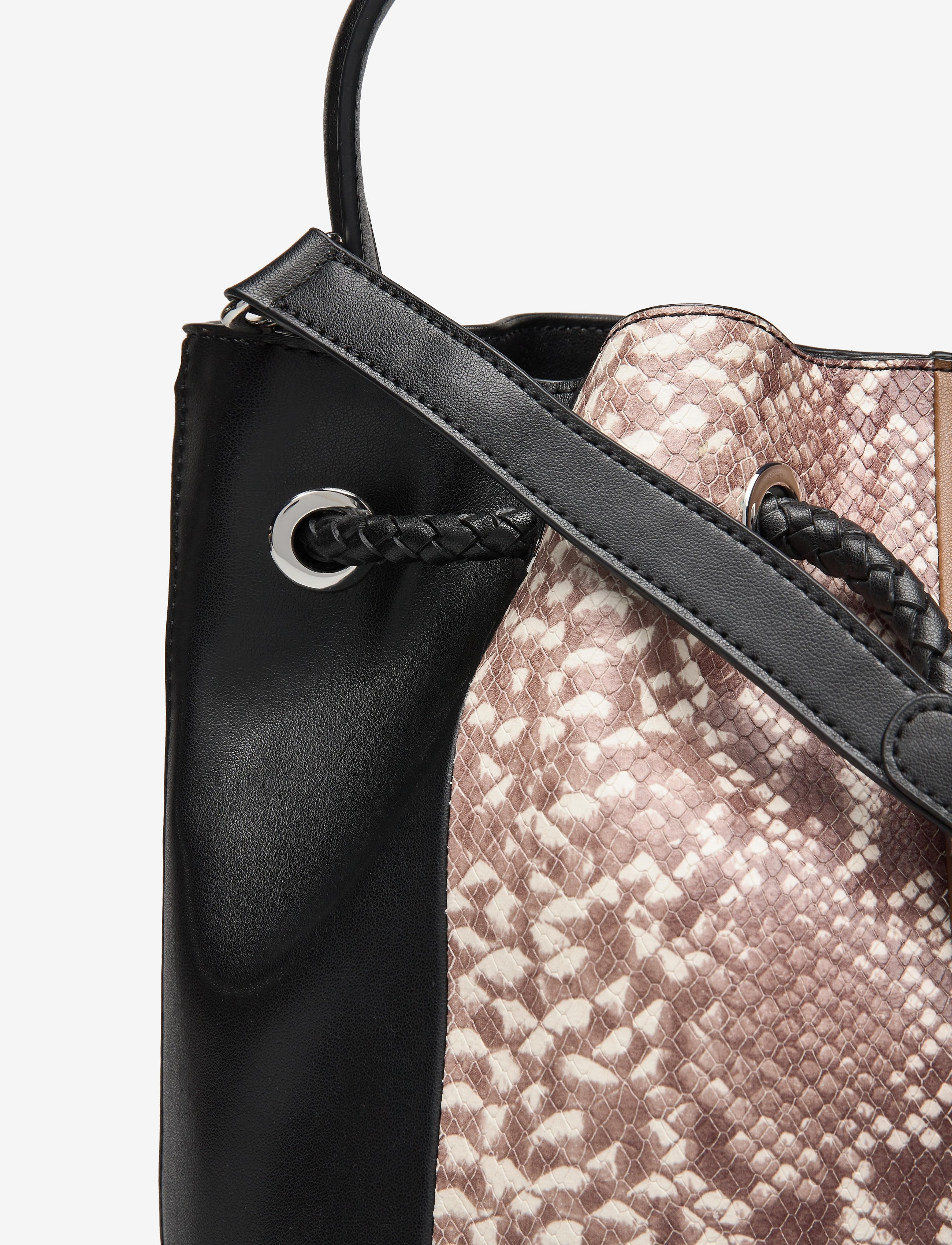 DKNY Bags - ALICE-LG BUCKET NOVE - blk combo - 3