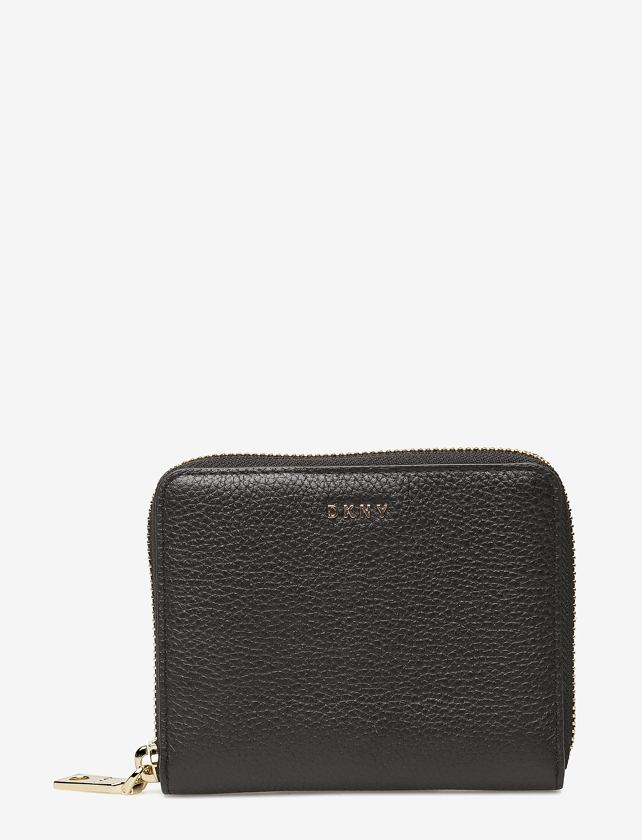 DKNY Bags - SM ZIP AROUND- PEBBL - blk/gold - 0