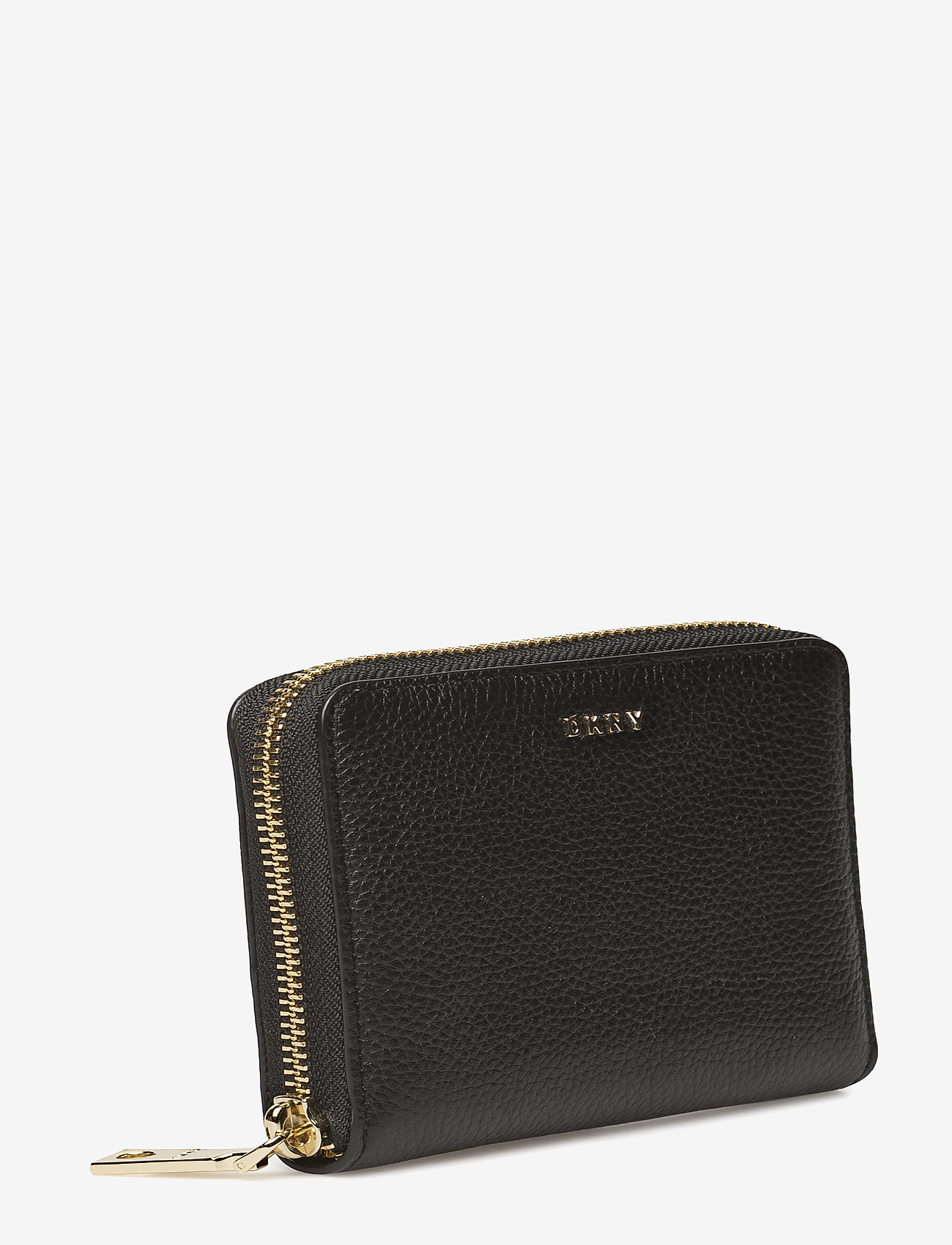 DKNY Bags - SM ZIP AROUND- PEBBL - blk/gold - 2