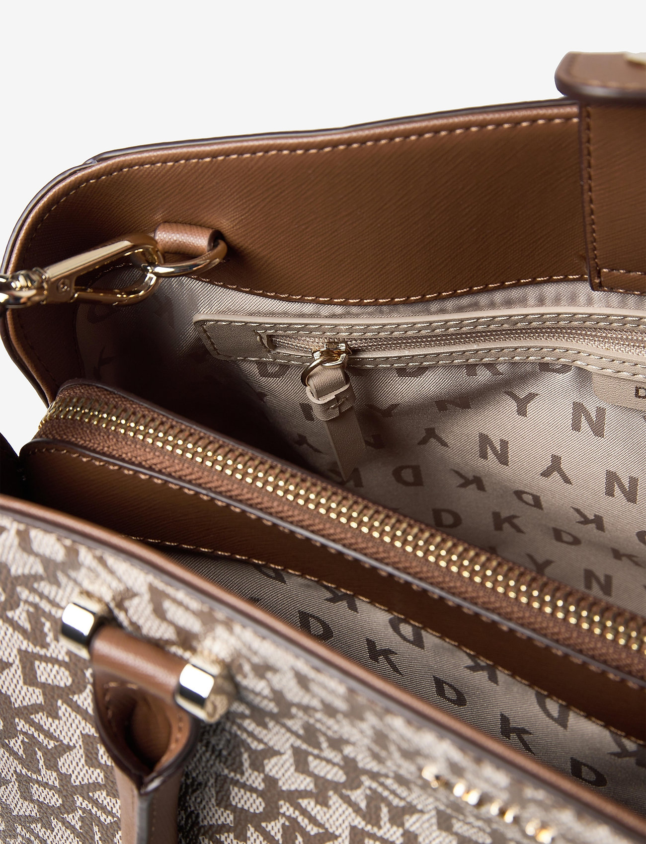 DKNY Bags - TRIPLE COMP SATCHEL - cvu - chino logo-vic - 4