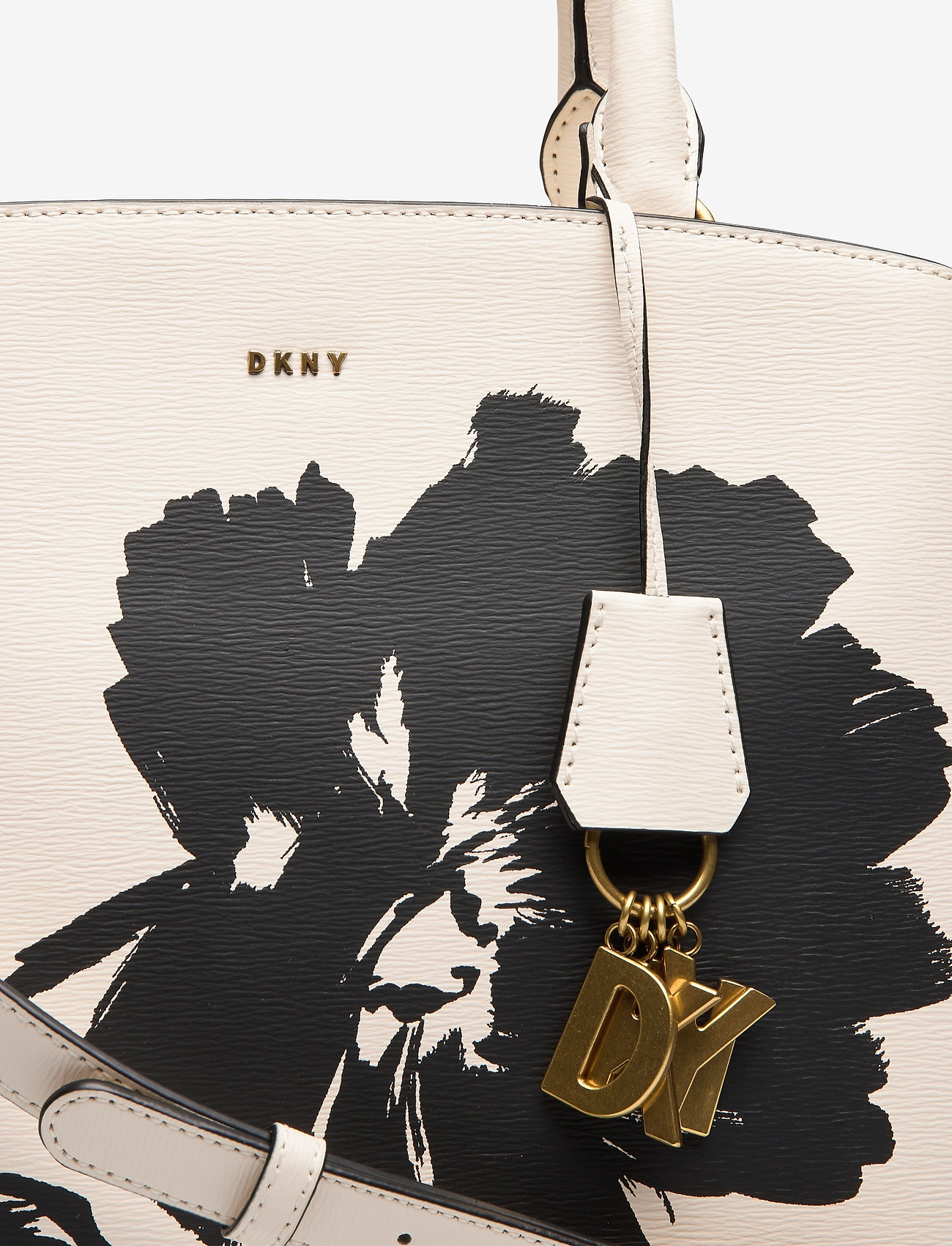 DKNY Bags - PAIGE-LG SATCHEL-FLO - ivory/black - 3