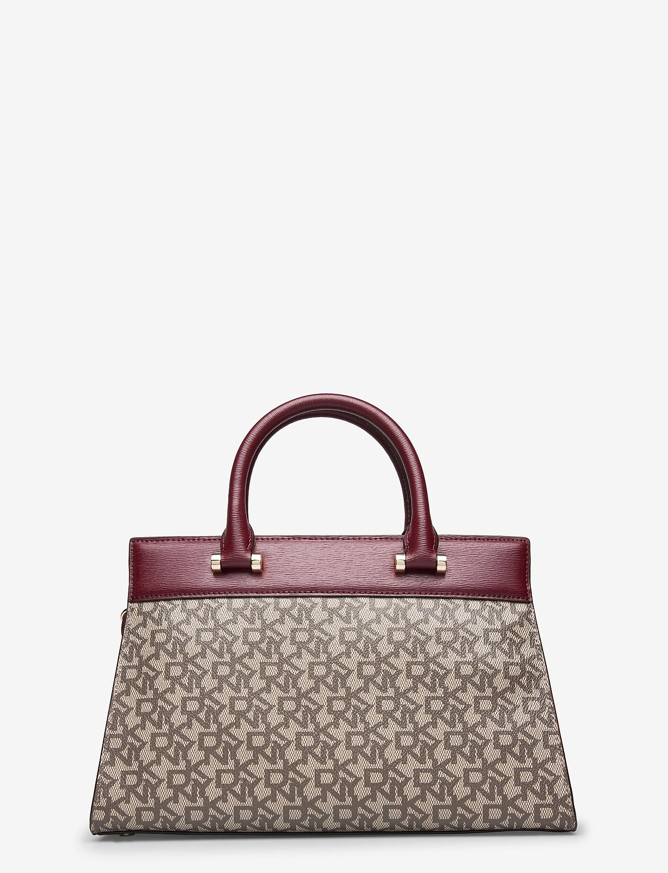 DKNY Bags - AVA-SATCHEL-T&C LOGO - ecru/bld red - 1