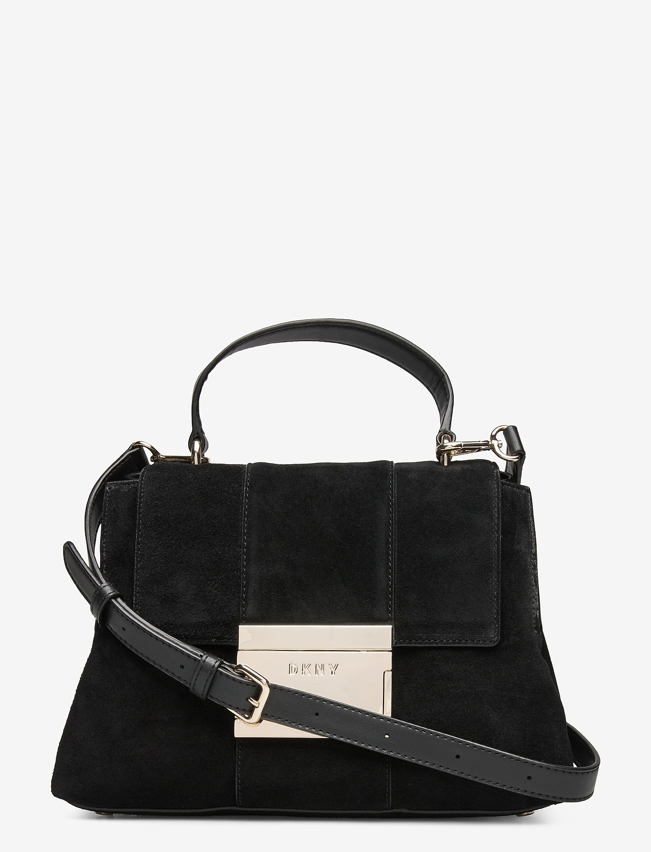 DKNY Bags - ADAM-TH SATCHEL-SUED - blk/gold - 0