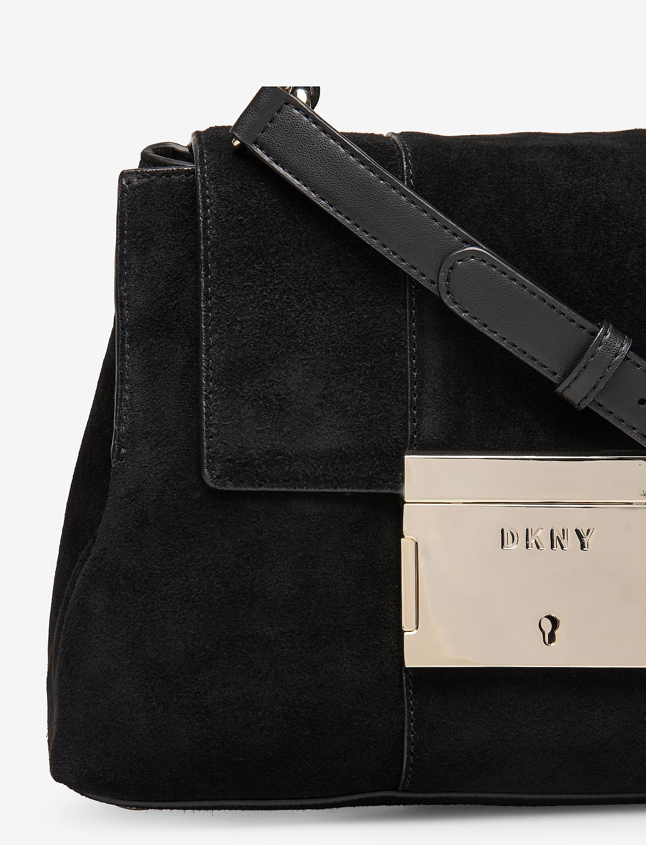 DKNY Bags - ADAM-TH SATCHEL-SUED - blk/gold - 3