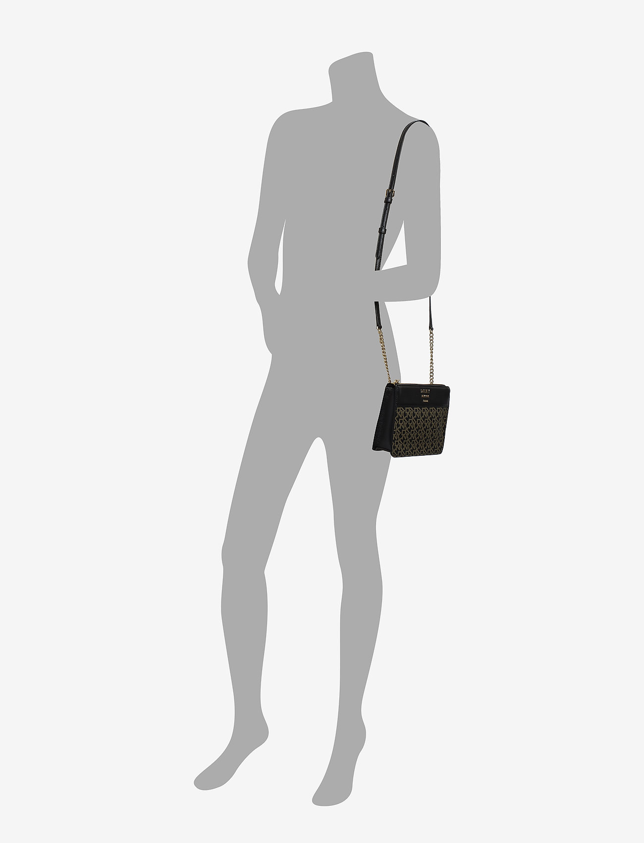 DKNY Bags - TOP ZIP CROSSBODY - ebony/blk - 5
