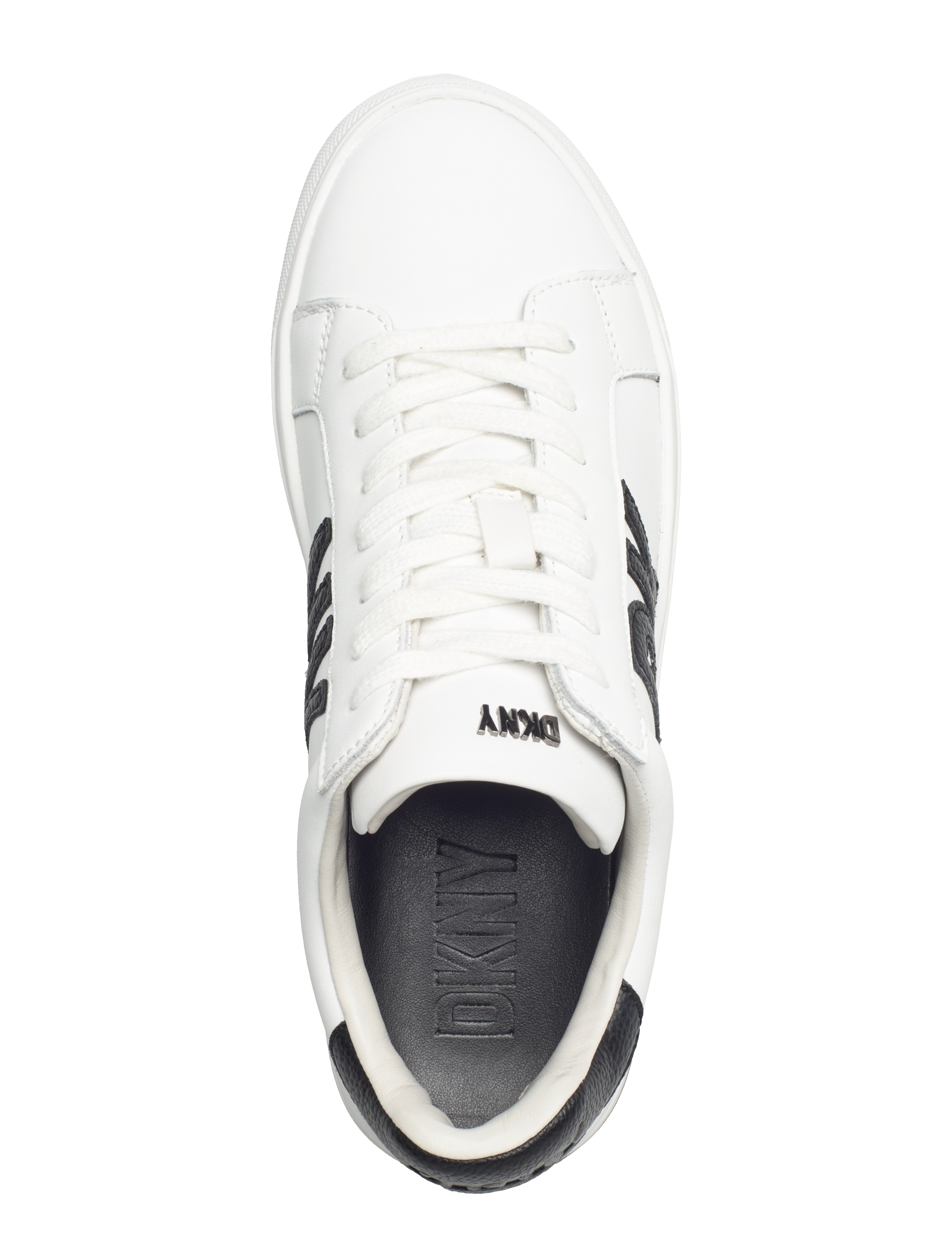 DKNY - ABENI - LACE UP SNEAKER - qzc - brght wt/bk - 3