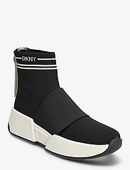 DKNY - MARINI - SLIP ON SNEAKER - slip-on sneakers - f2o - blk/hmtpn chno - 0