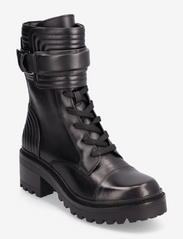 DKNY - BASIA - COMBAT BOOT - geschnürte stiefel - blk - black - 0