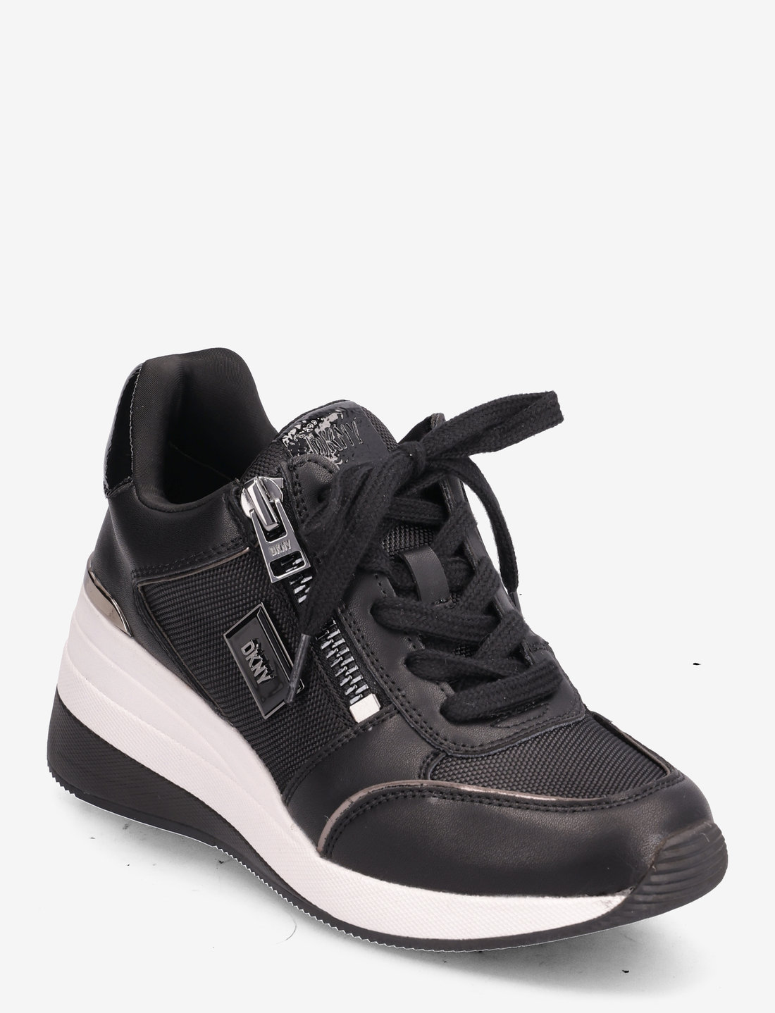 Lace up 2025 wedge sneakers