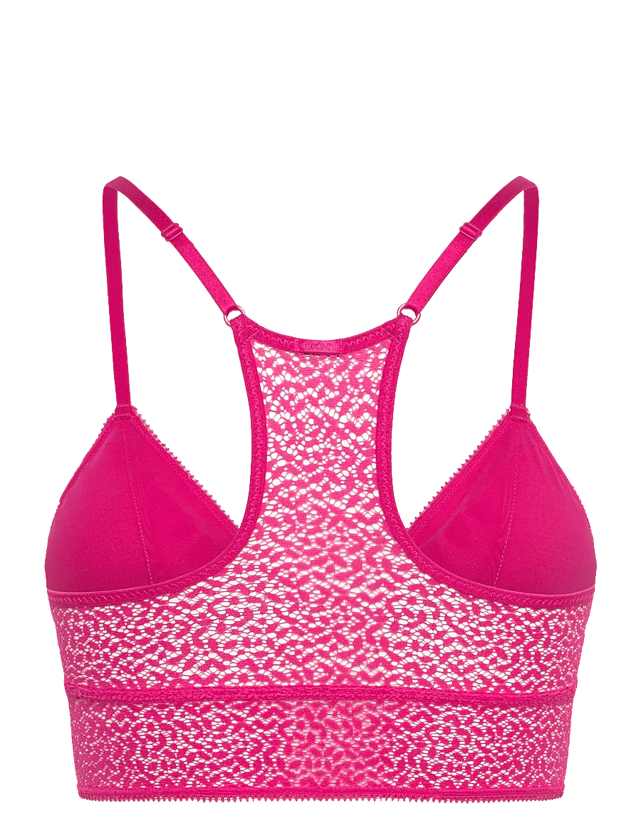 DKNY Homewear - Dkny Modern Lace Racerback Longline - bralette - beet - 2
