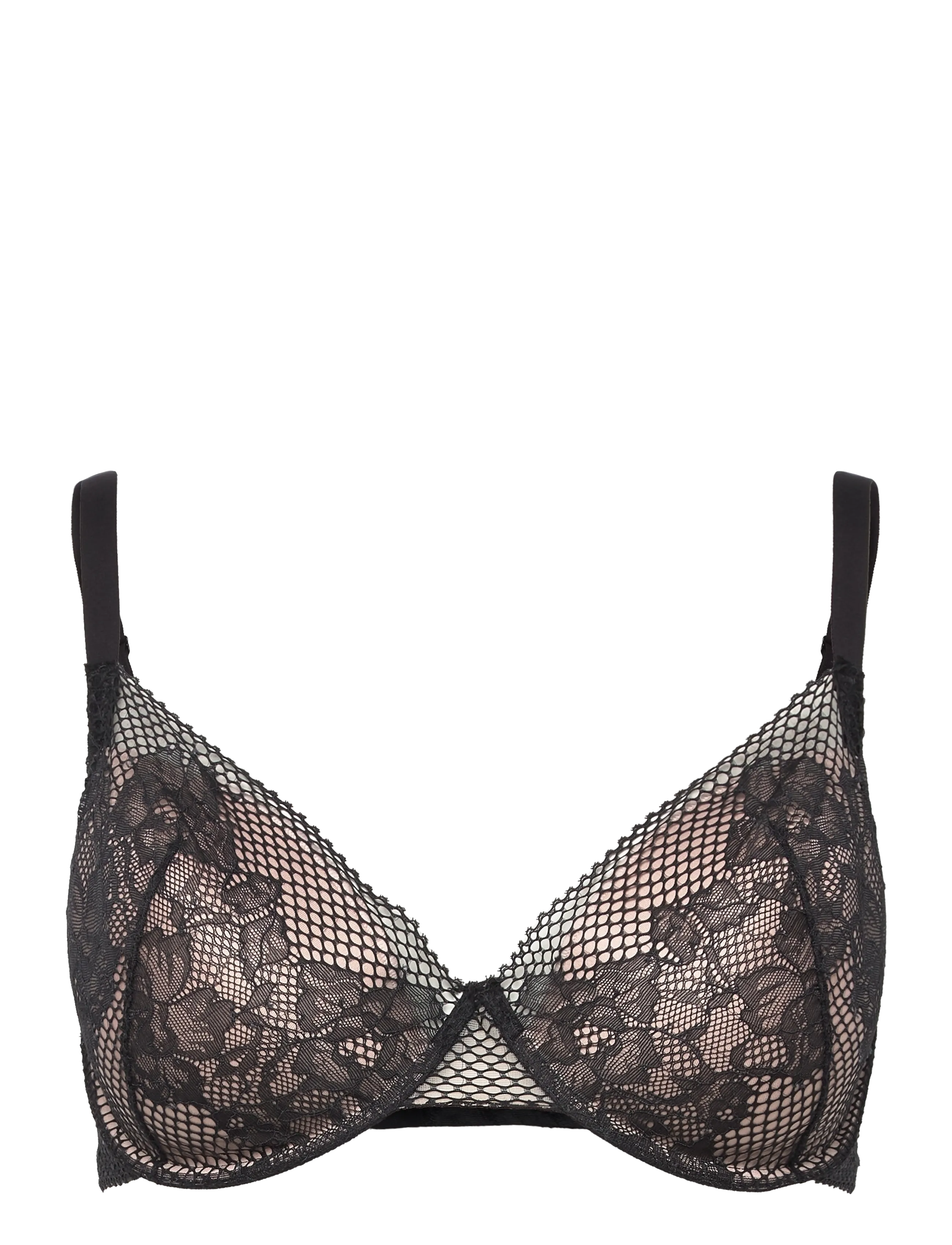 DKNY Homewear Dkny Soft Tech Lace Contour Bra - Bügel-BH - BLACK/TAUPE / black