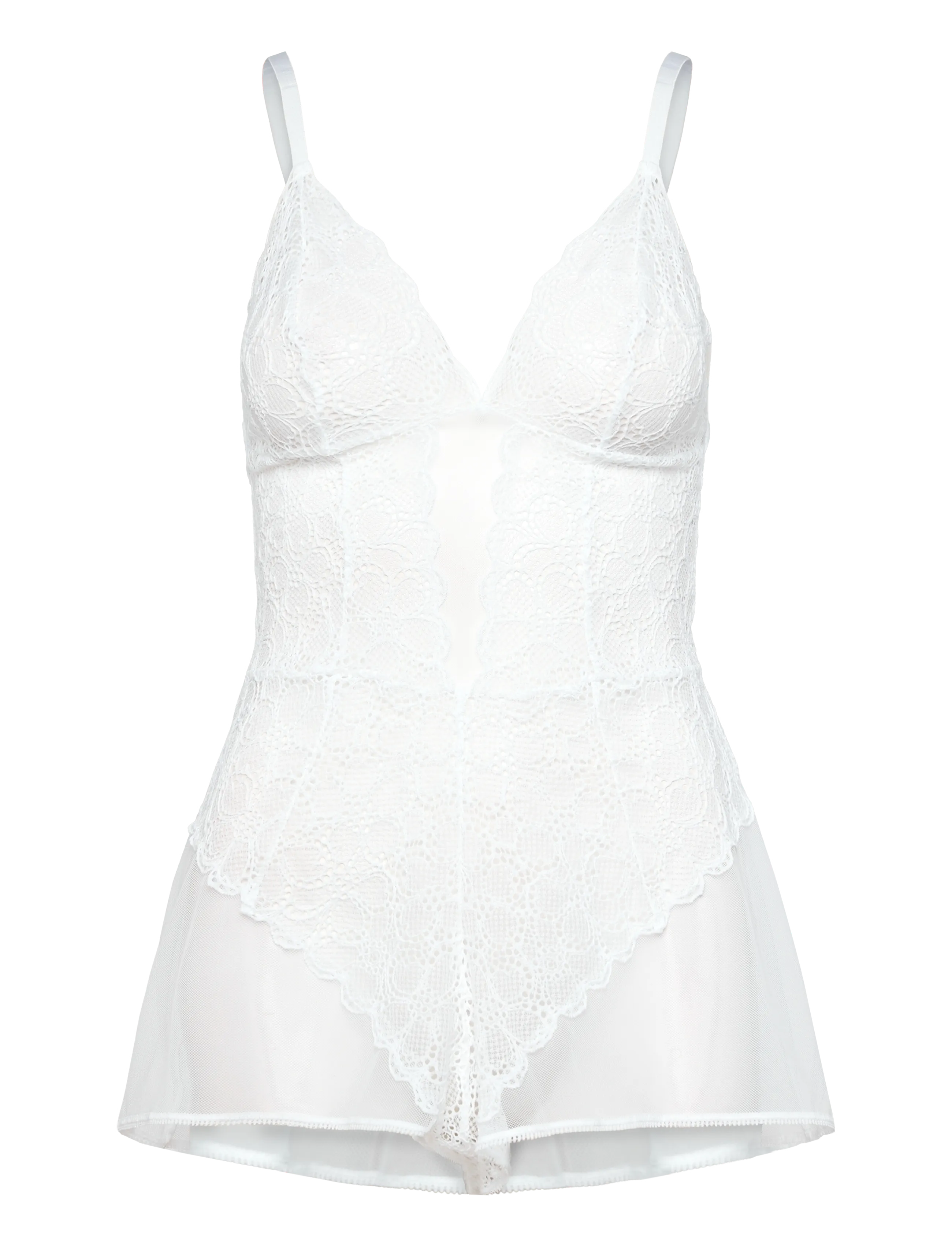 DKNY Homewear DKNY Superior Lace Romper Teddy - Undertøj - WHITE / white