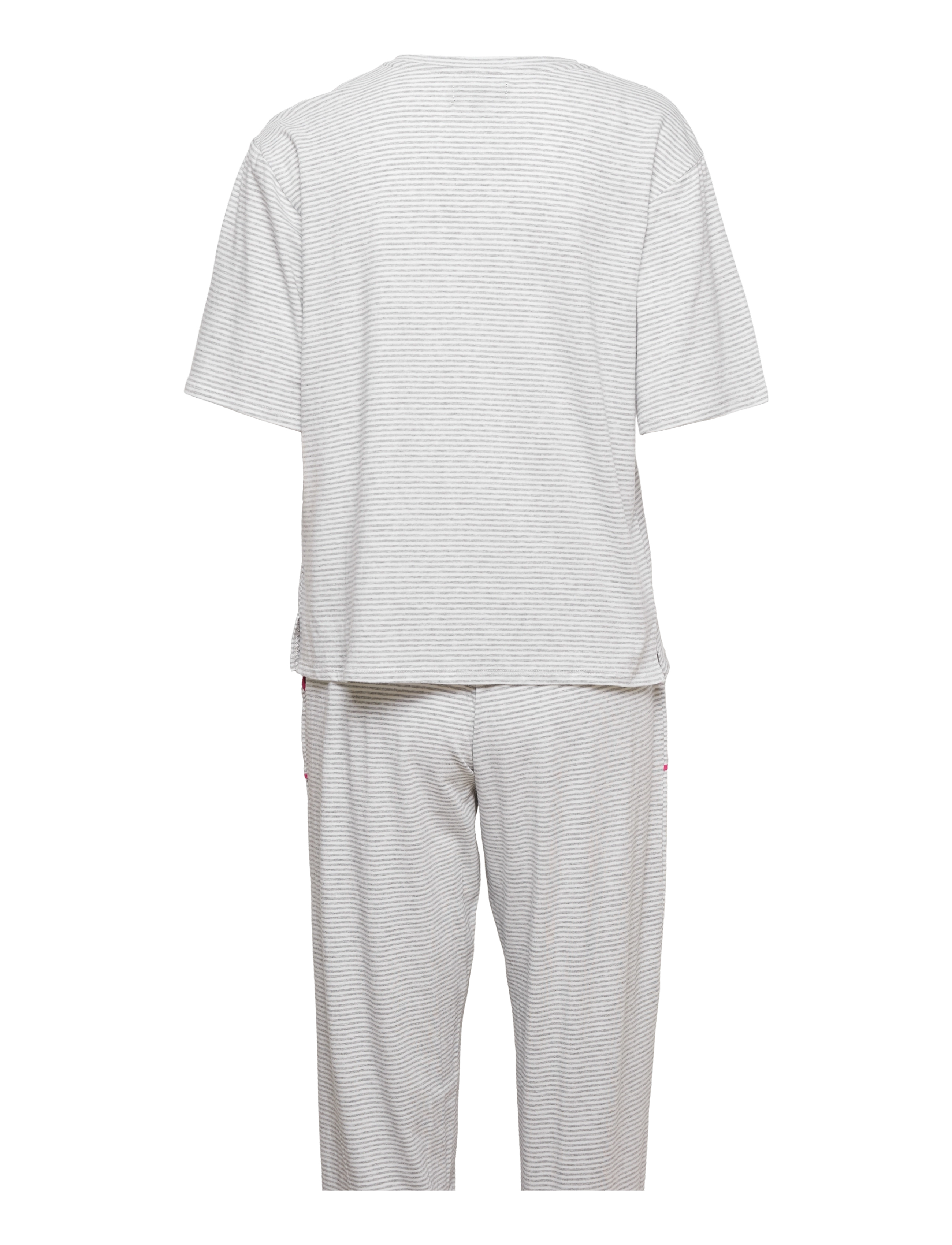 DKNY Homewear - DKNY BE BOLD BE YOU S/S TOP&JOGGE PJ SET - grey htr stripe - 1