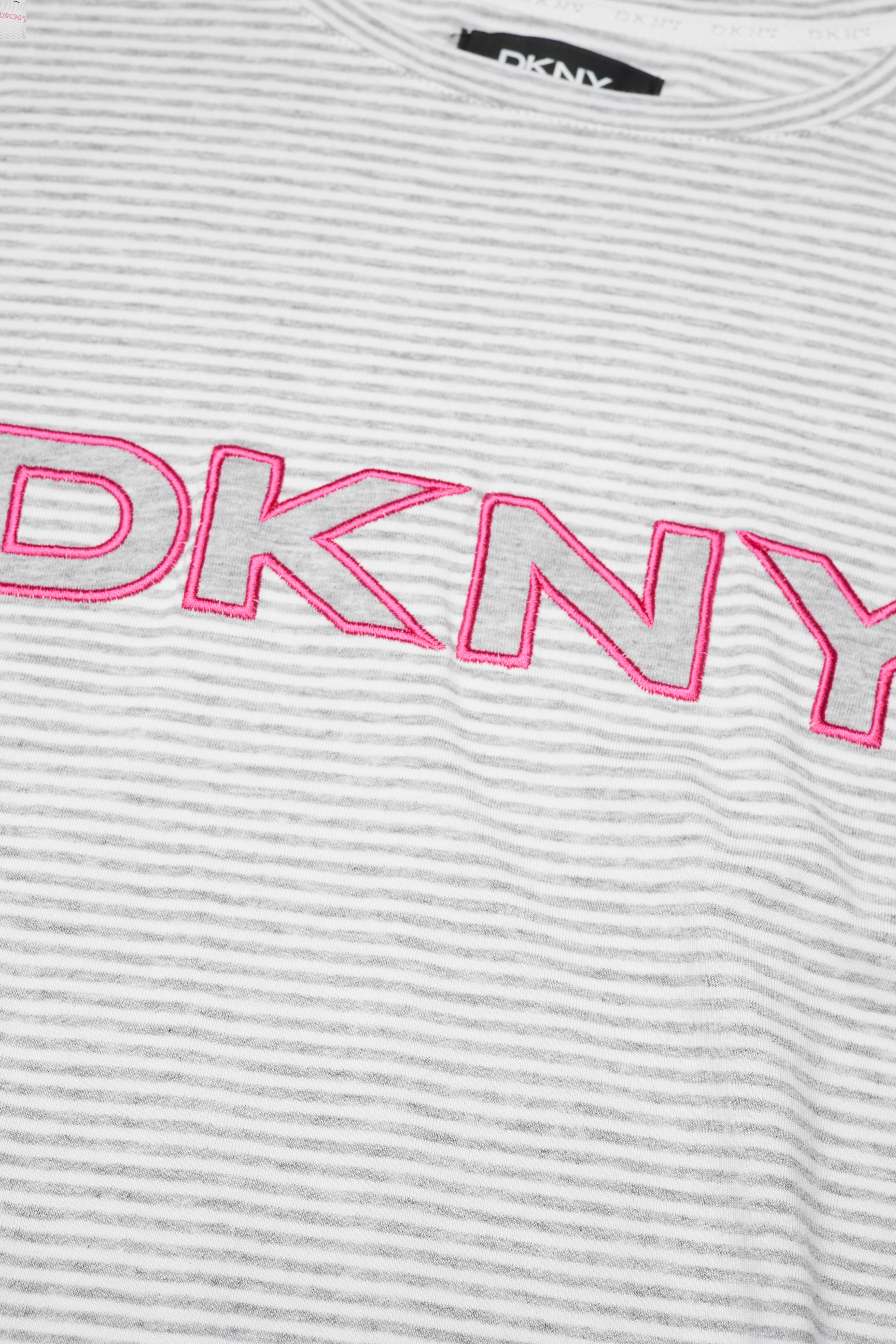 DKNY Homewear - DKNY BE BOLD BE YOU S/S TOP&JOGGE PJ SET - grey htr stripe - 4