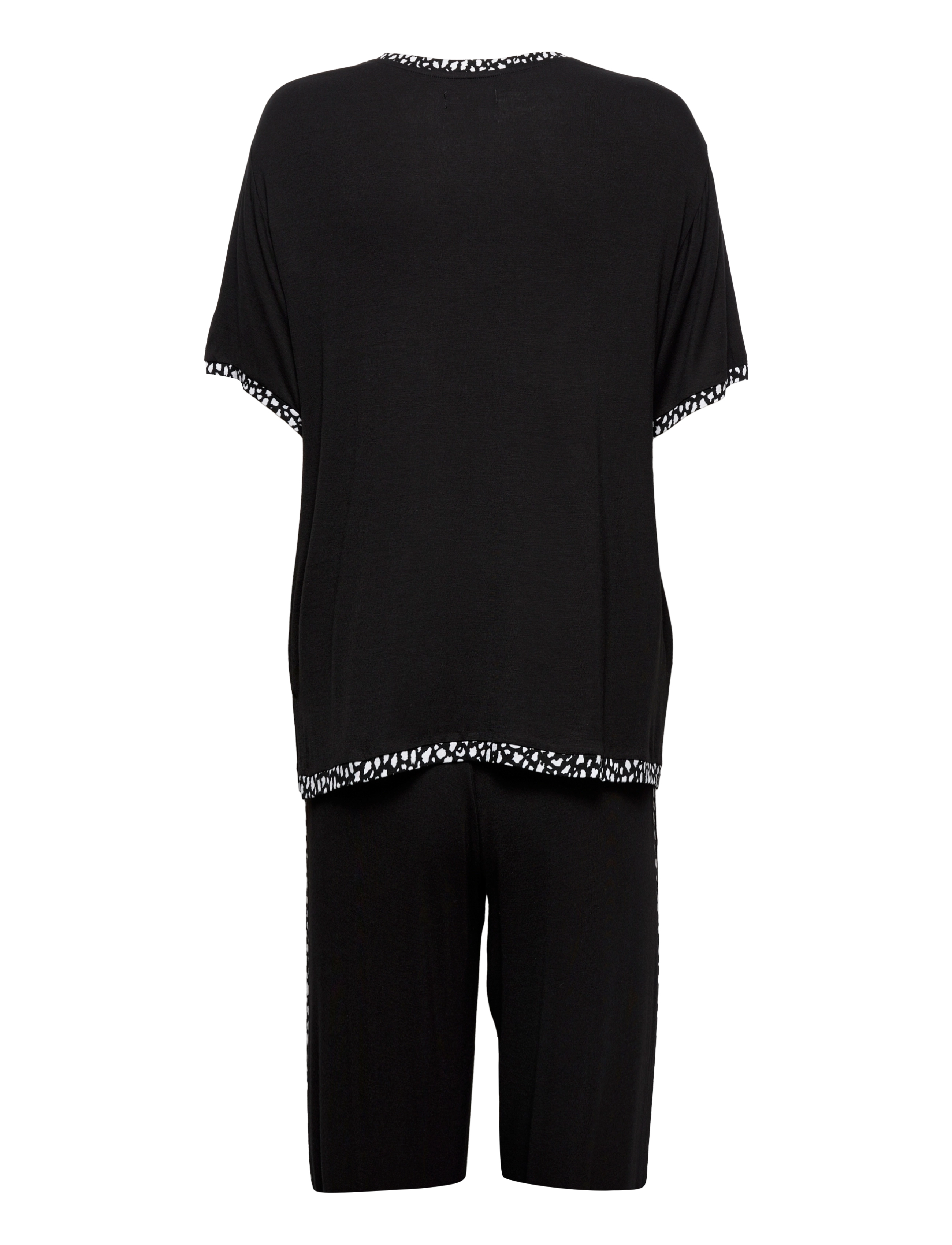 DKNY Homewear - BRIGHT IDEA TOP & CAPRI S/S PJ SET - black - 1