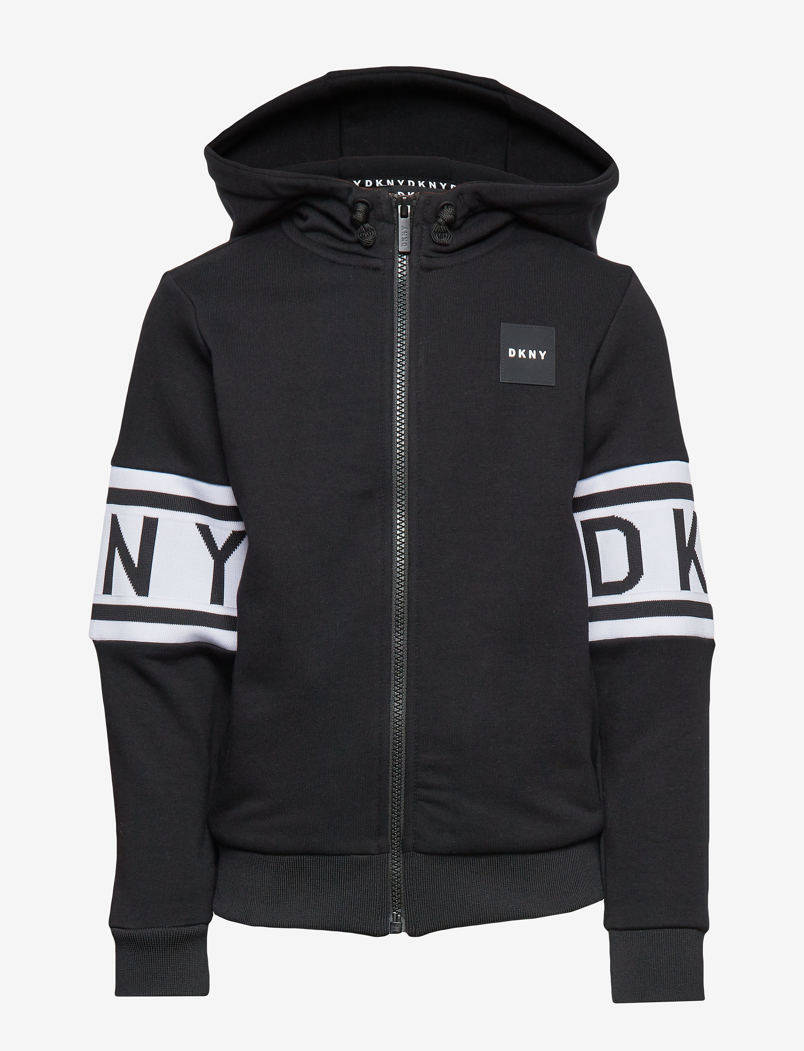DKNY kids - HOODED CARDIGAN - black - 0
