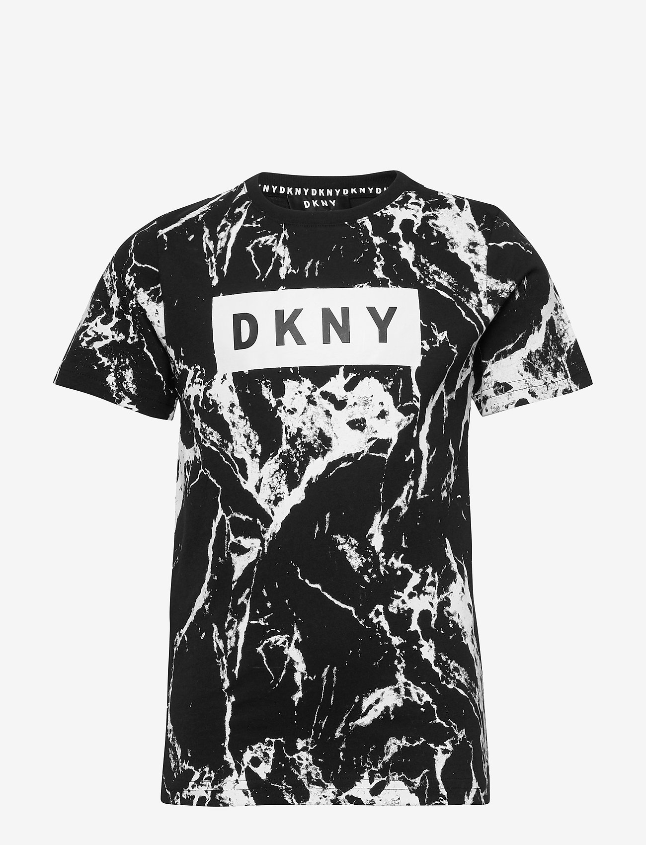 DKNY kids - SHORT SLEEVES TEE-SHIRT - black  white - 0