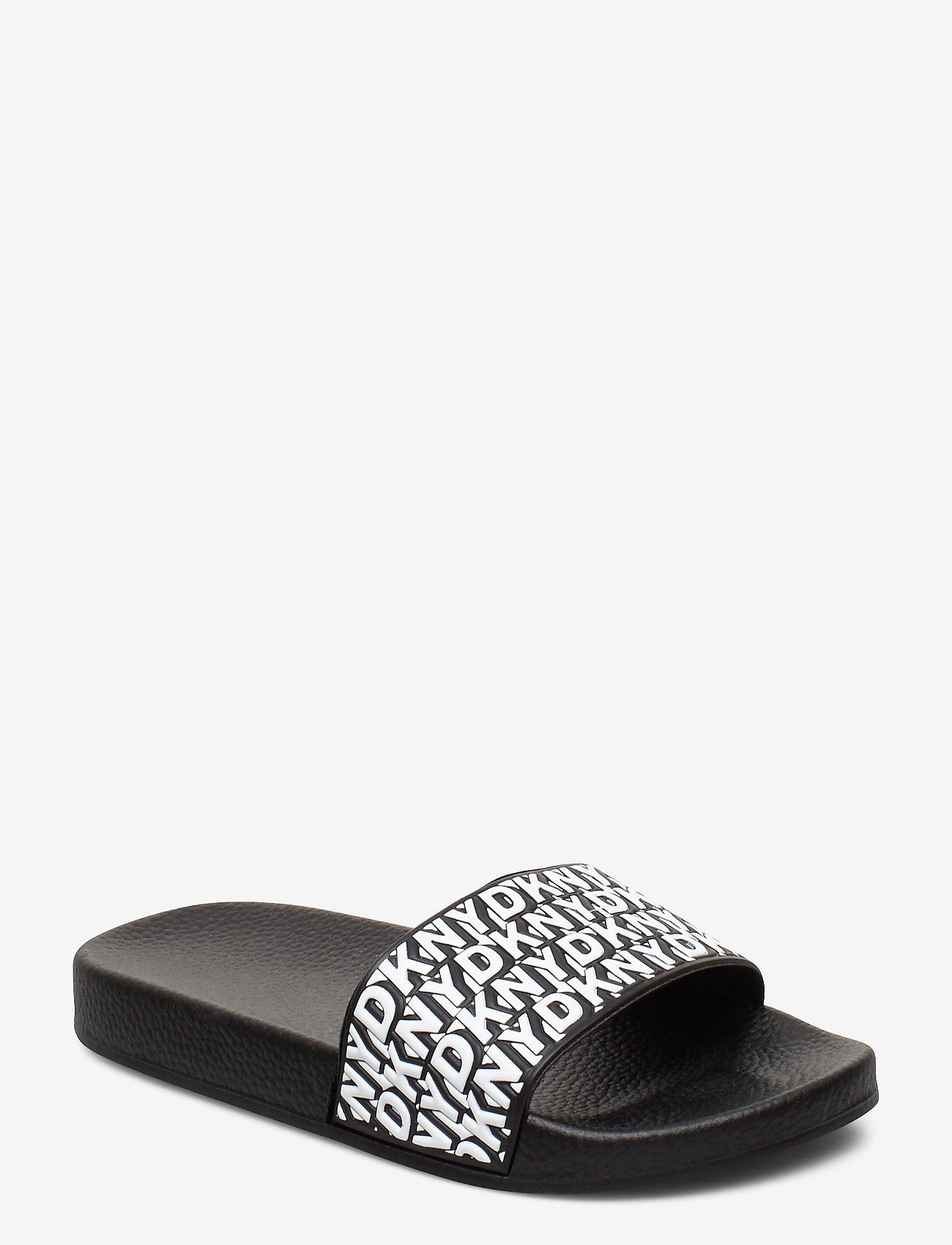 DKNY kids - AQUA SLIDES - black  white - 0