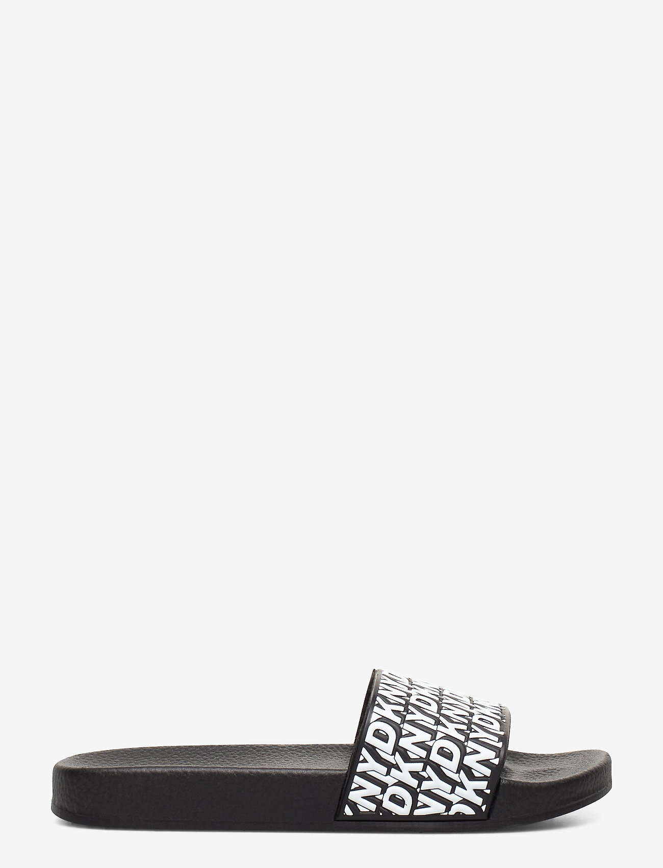 DKNY kids - AQUA SLIDES - black  white - 1