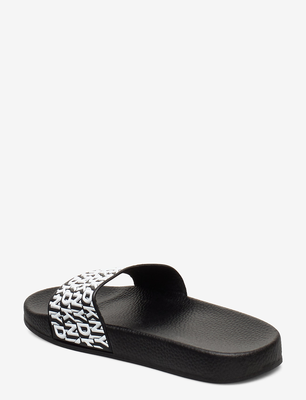 DKNY kids - AQUA SLIDES - black  white - 2
