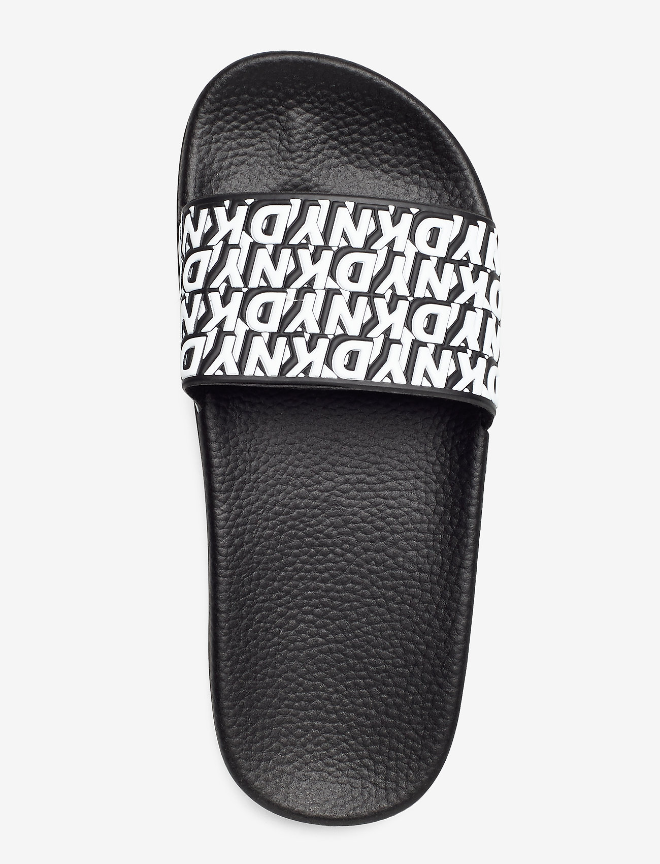 DKNY kids - AQUA SLIDES - black  white - 3
