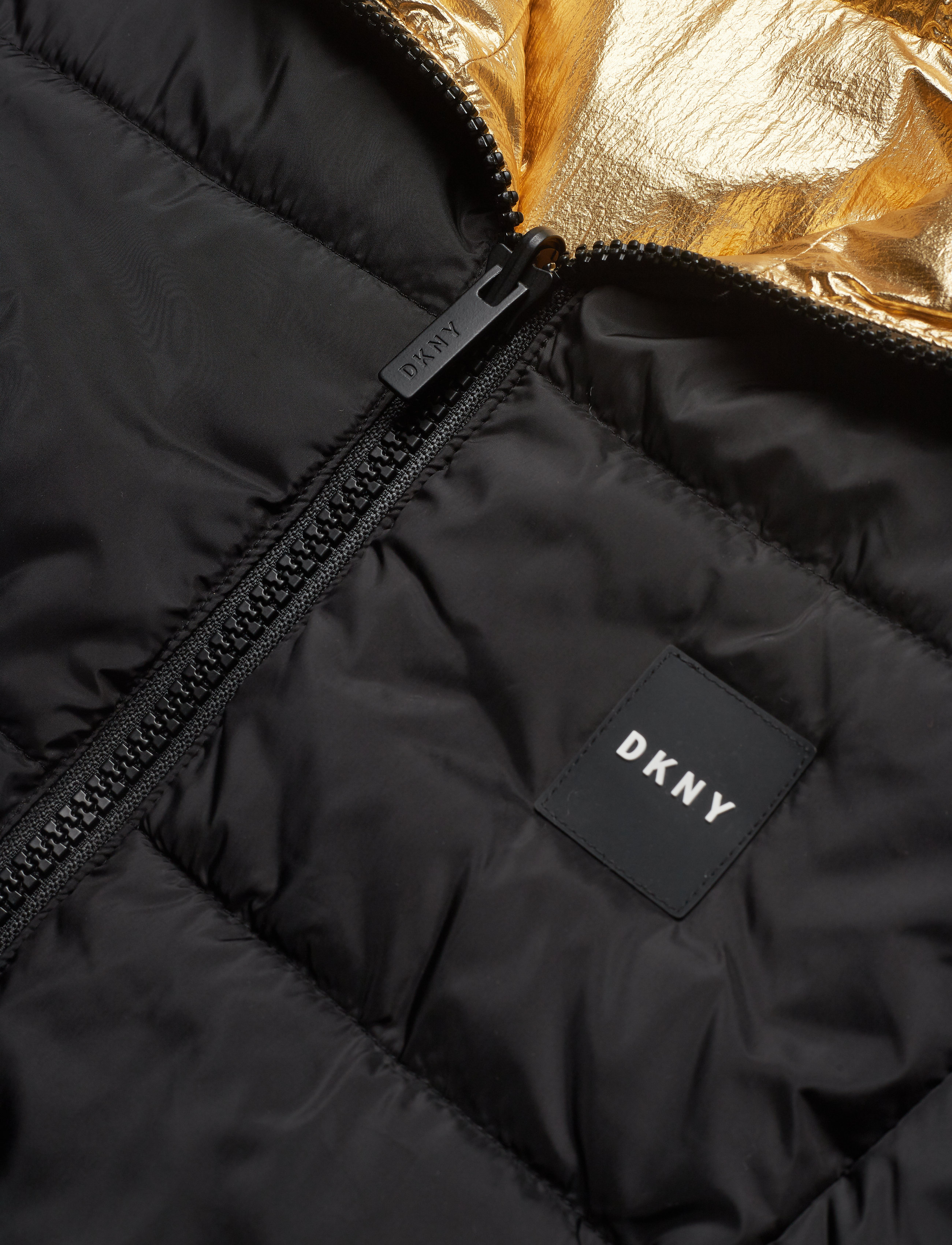 DKNY kids - REVERSIBLE PUFFER JACKET - straw yellow - 5