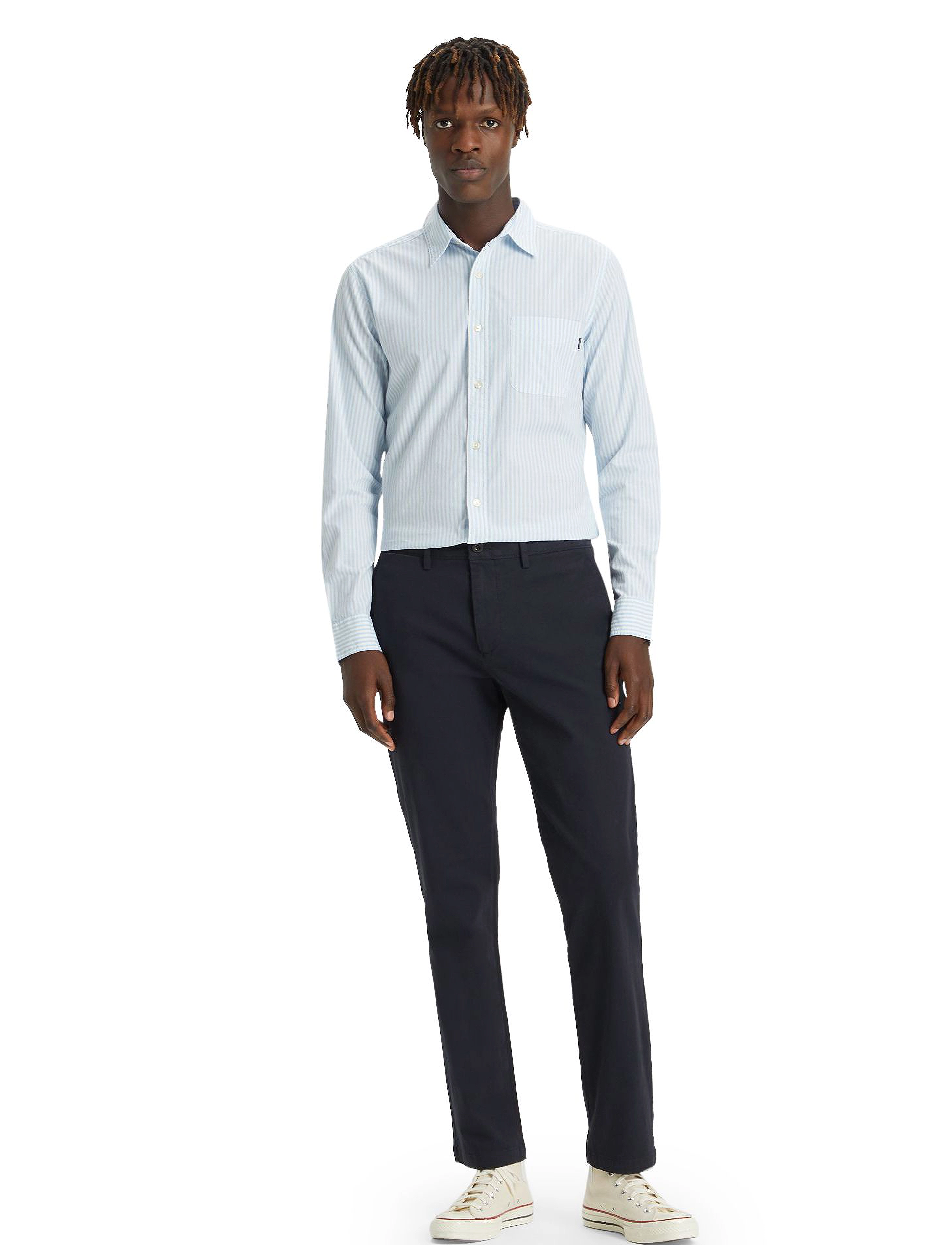 Dockers Motion Chino Slim, Slim Chinos, Blå, Str: 33 x 34