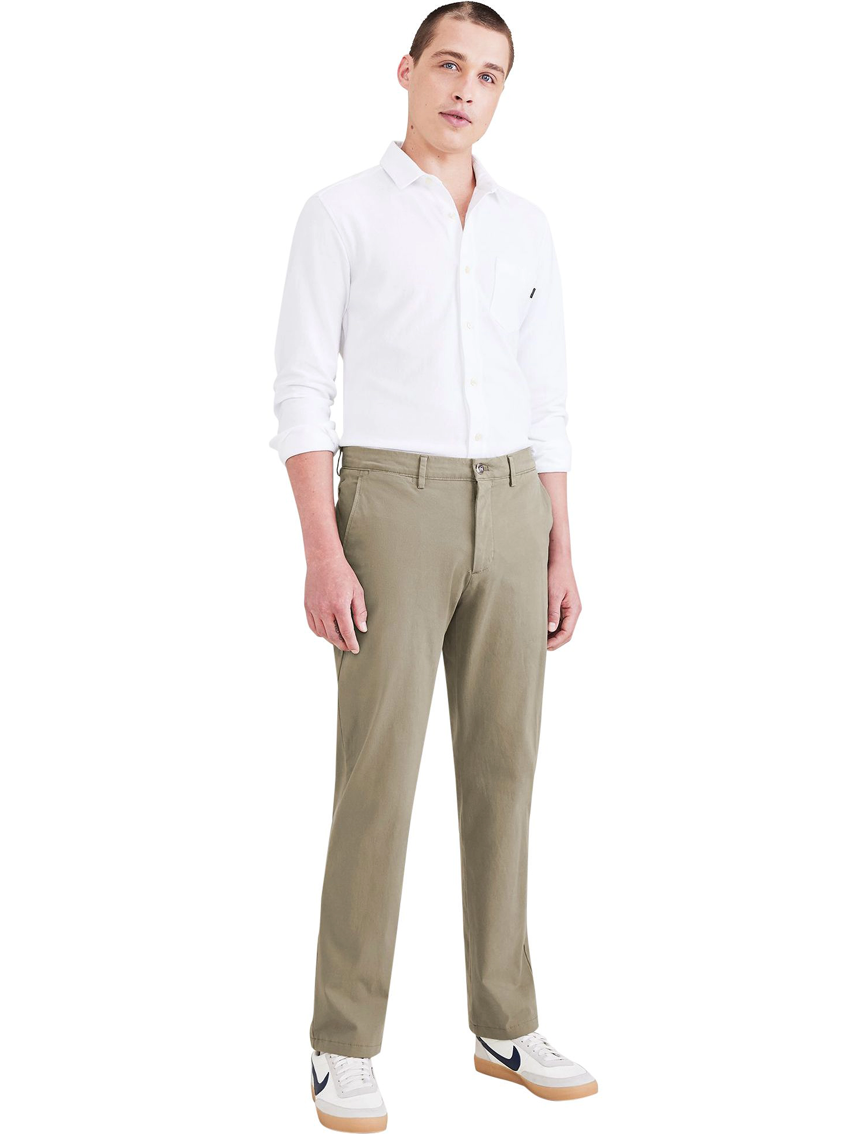 Dockers Motion Chino Slim, Mænd, Slim Fit Chinos, Kakigrøn, Str: 30 x 30