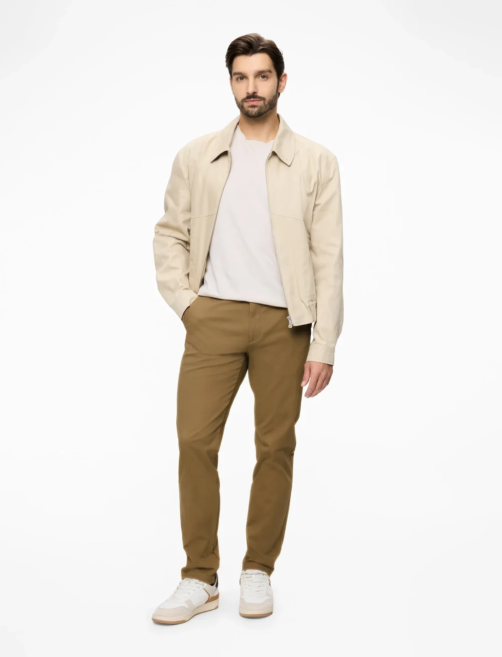Dockers - MOTION CHINO TAPER - kostymbyxor - neutrals - 2