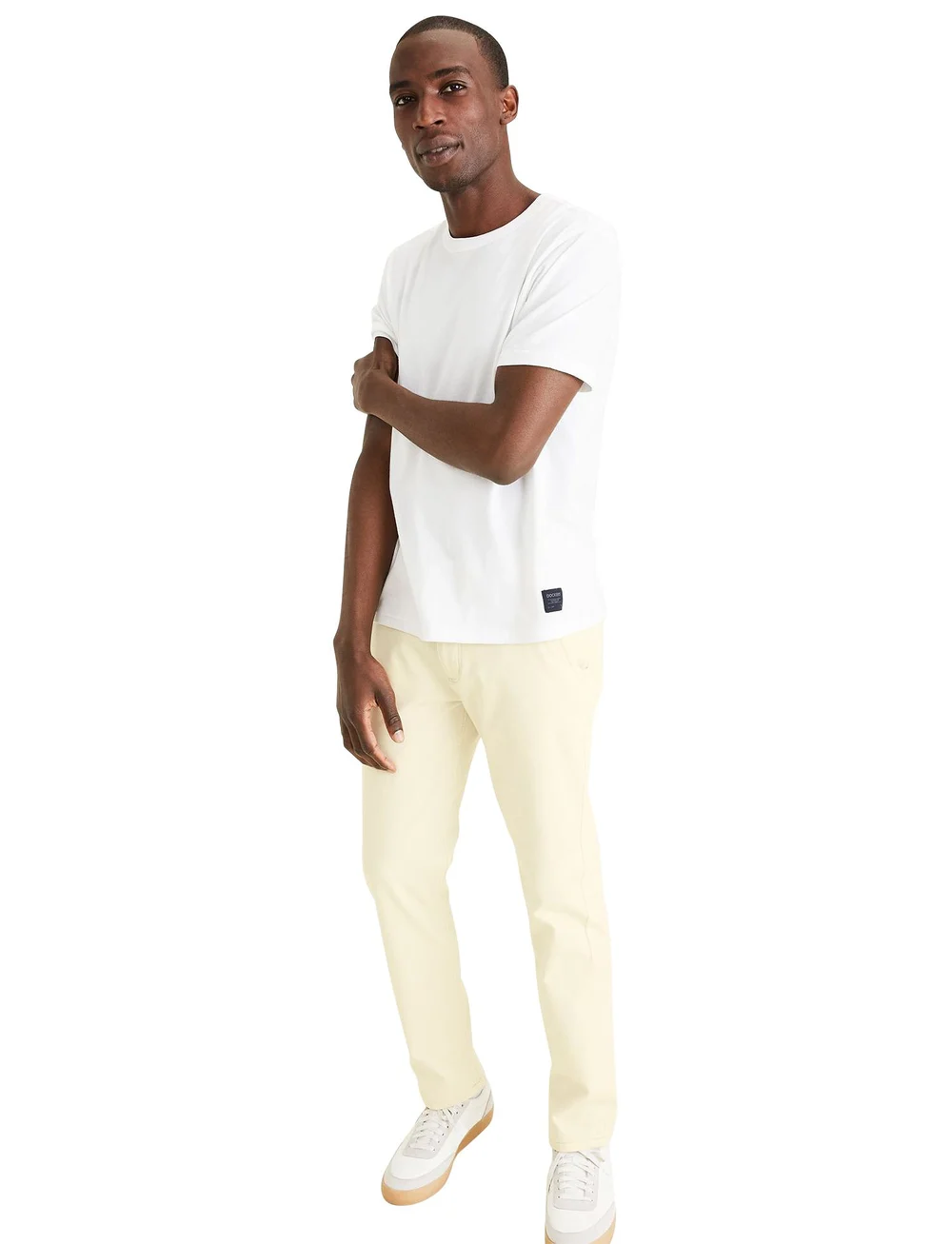Dockers - ORIGINAL TEE LUCENT - kortärmade t-shirts - neutrals - 0