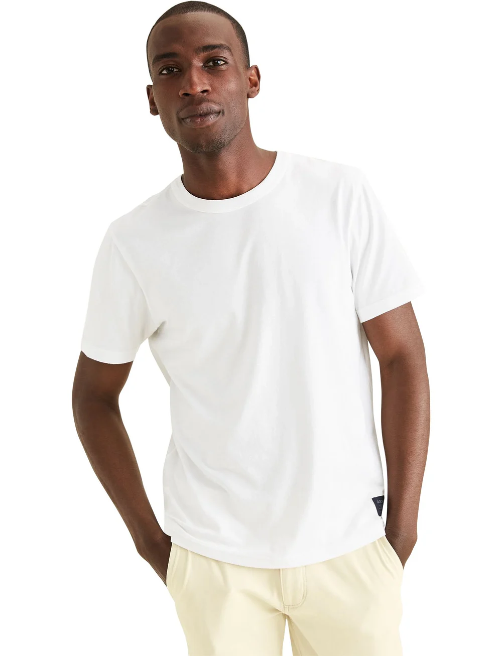 Dockers - ORIGINAL TEE LUCENT - kortärmade t-shirts - neutrals - 3