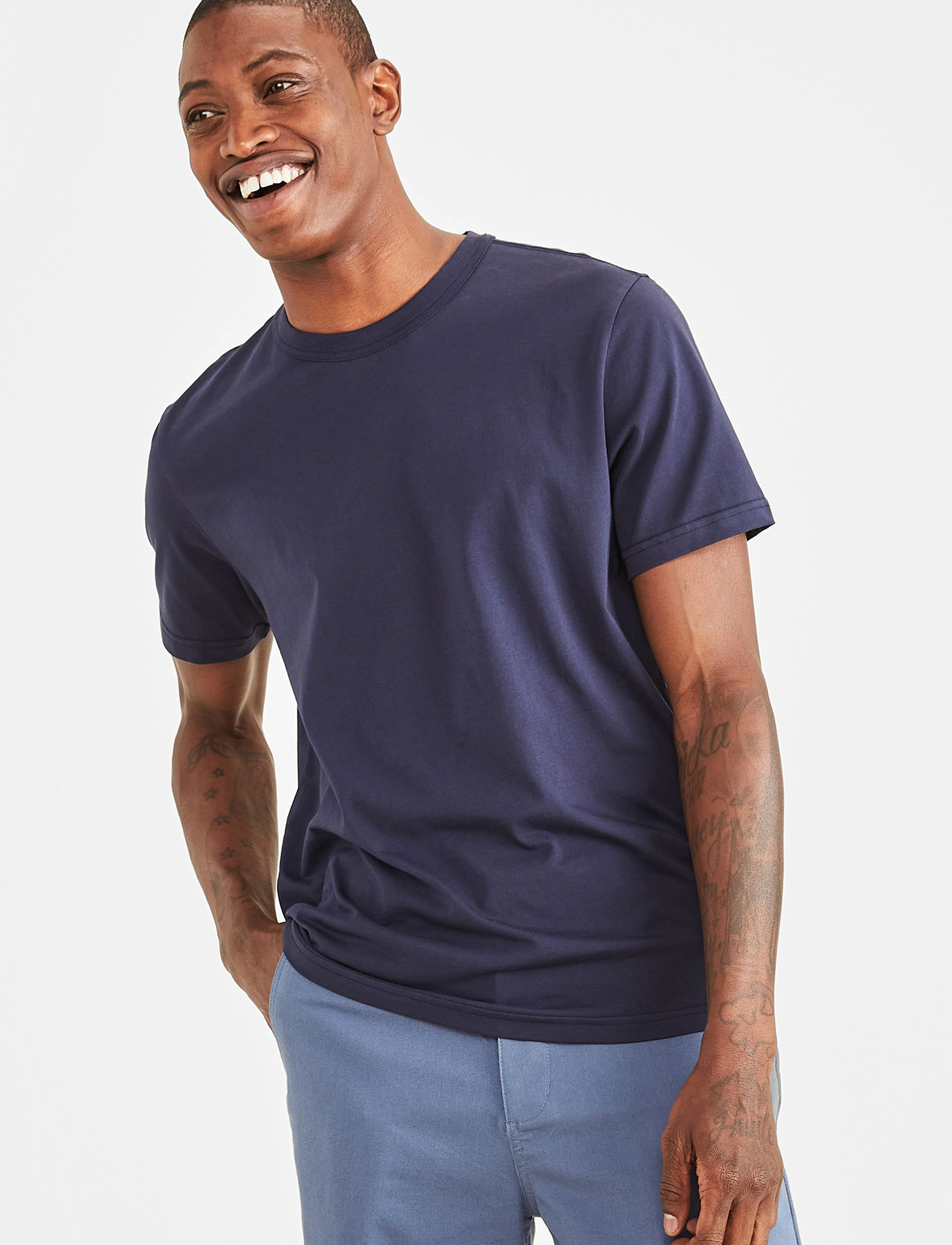 Dockers ORIGINAL TEE NAVY - Deals - BLUES / navy