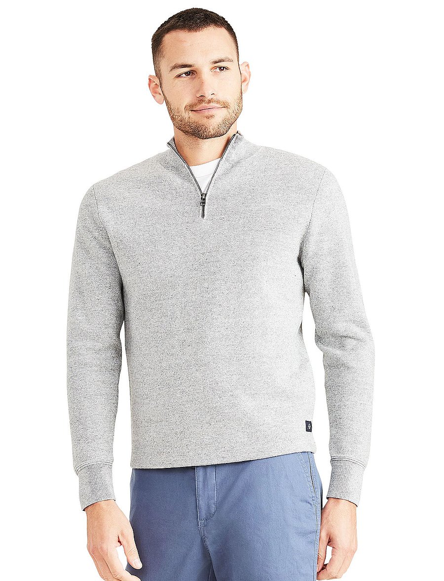 Dockers - CORE 45295 ZIP - pullover mit halbem reißverschluss - greys - 0