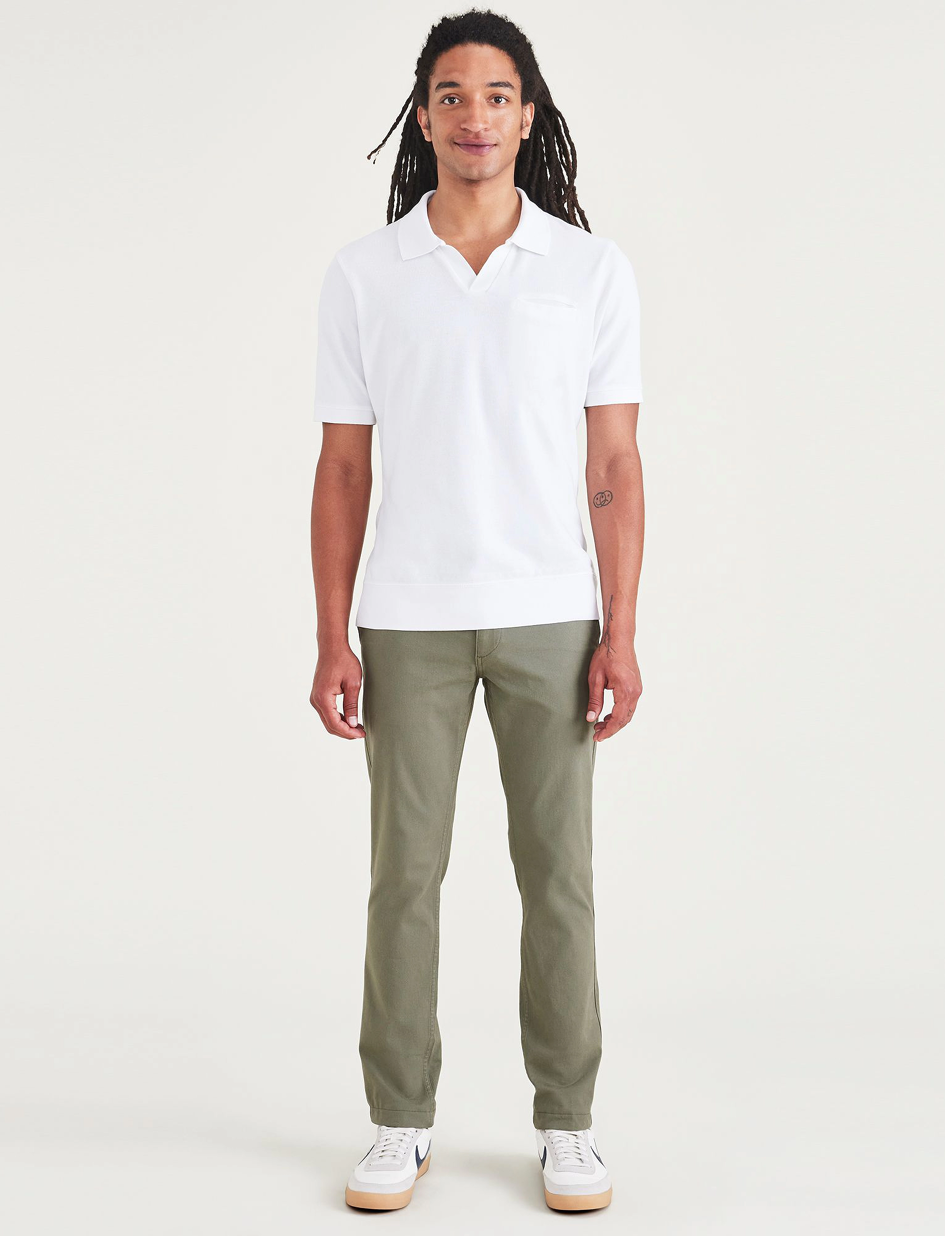 Dockers Cali Khaki 360, Mænd, Chinos, Grøn, Str: 33 x 32