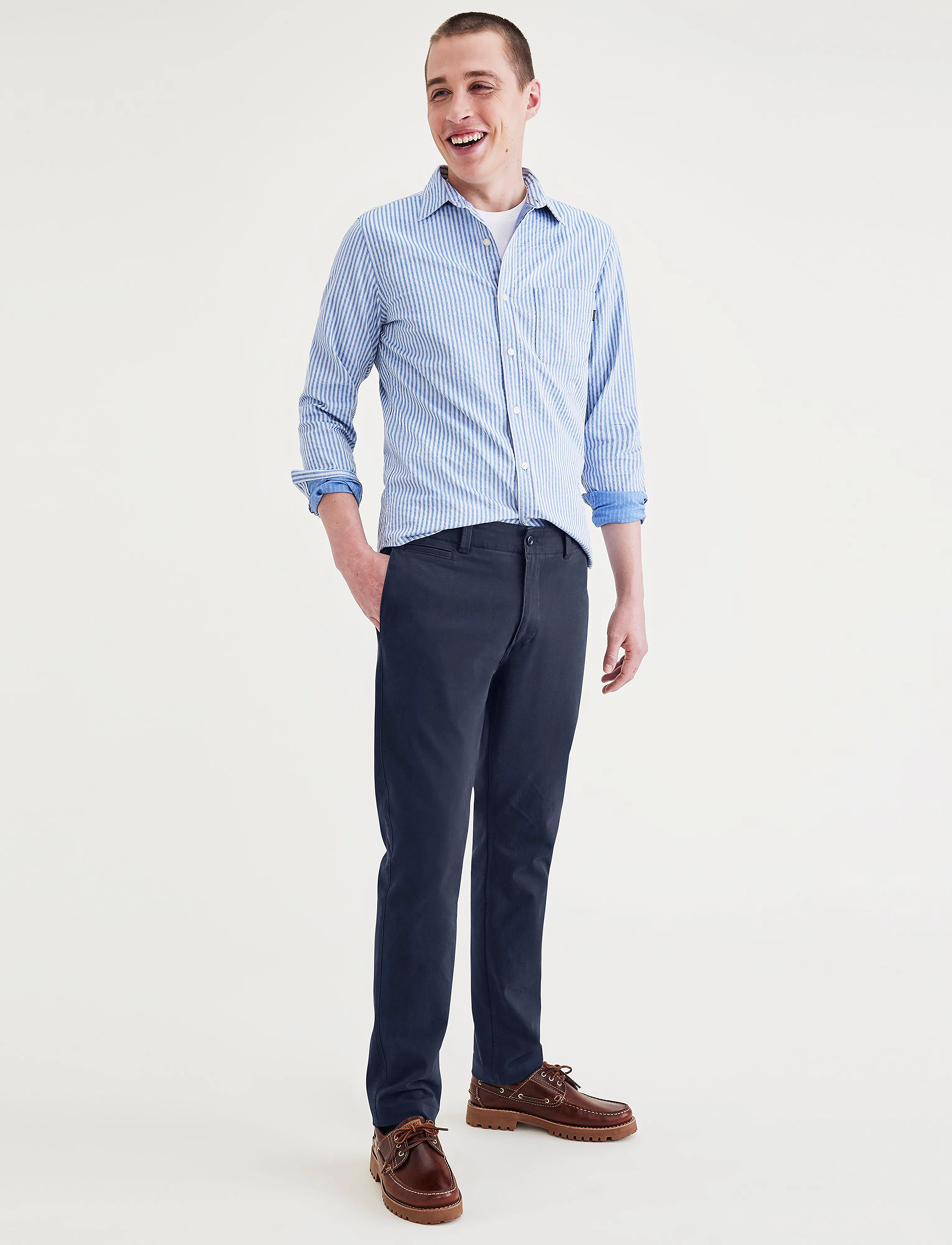Dockers Cali Khaki 360, 31 x 30, Navy, Bukser > Afslappet, Herre