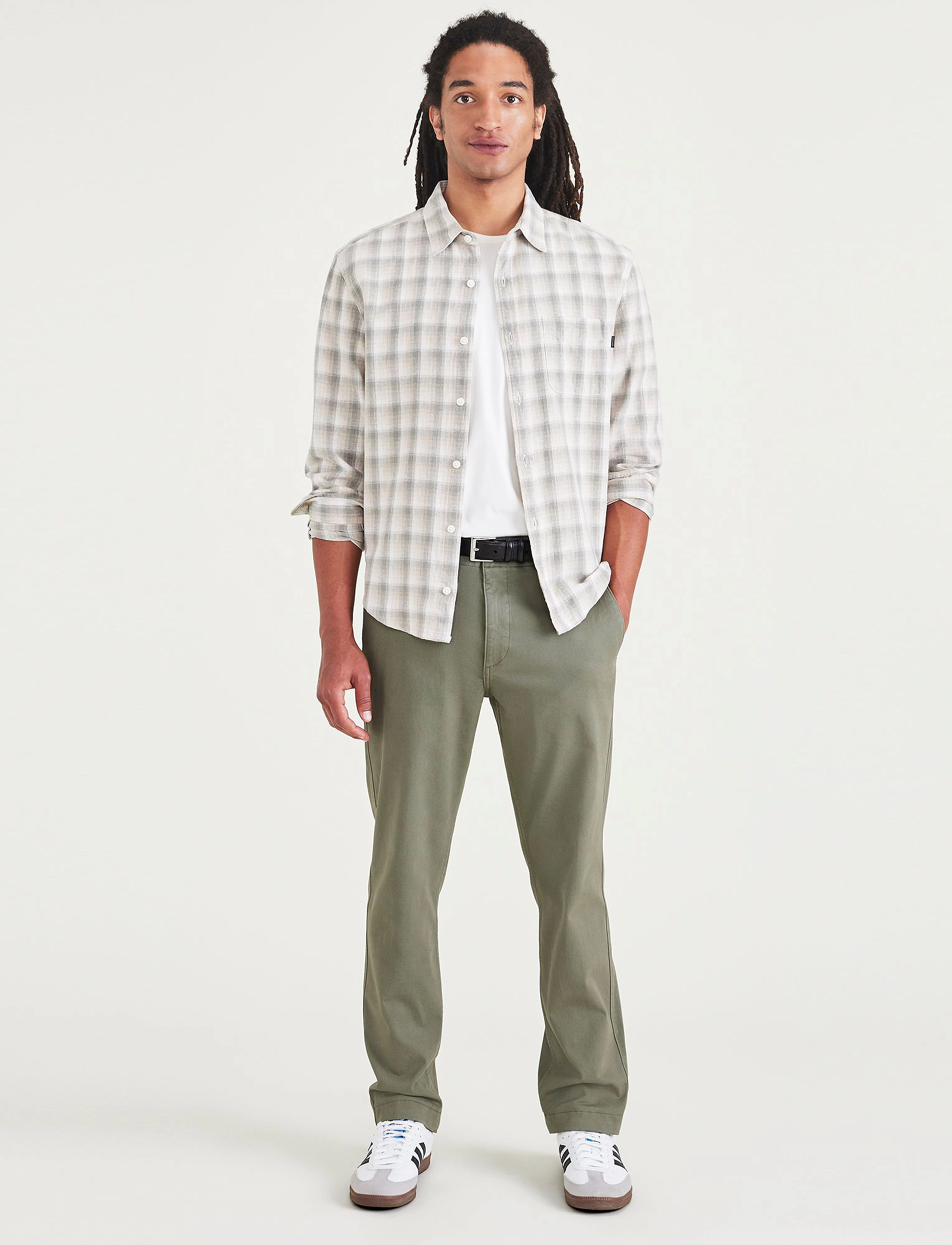 Dockers Cali Khaki 360, 29 x 32, Green, Bukser > Afslappet, Herre