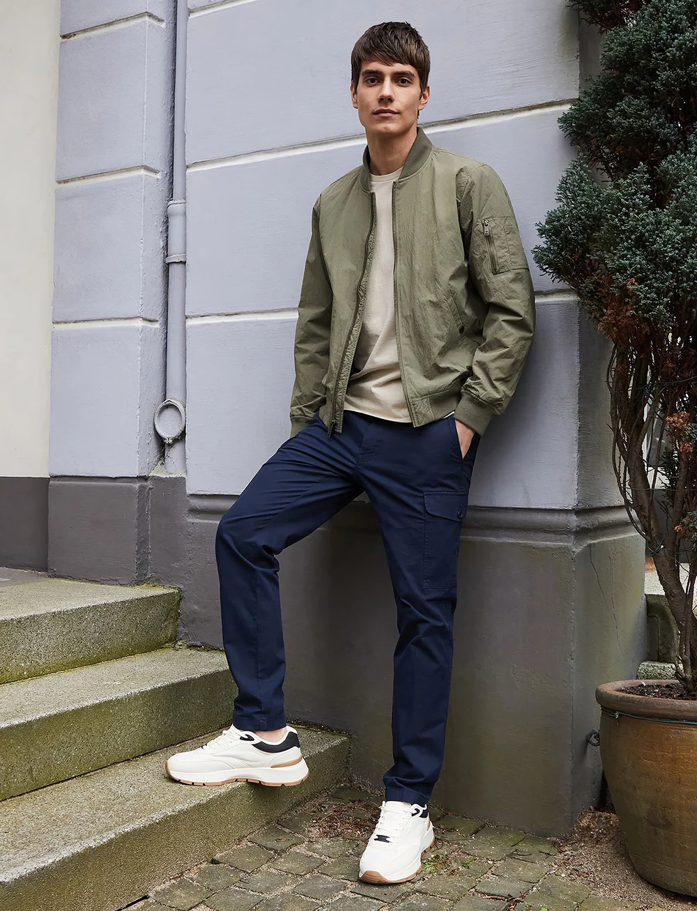 Dockers - T2 SLIM TAPERED - cargobroeken - blues - 5