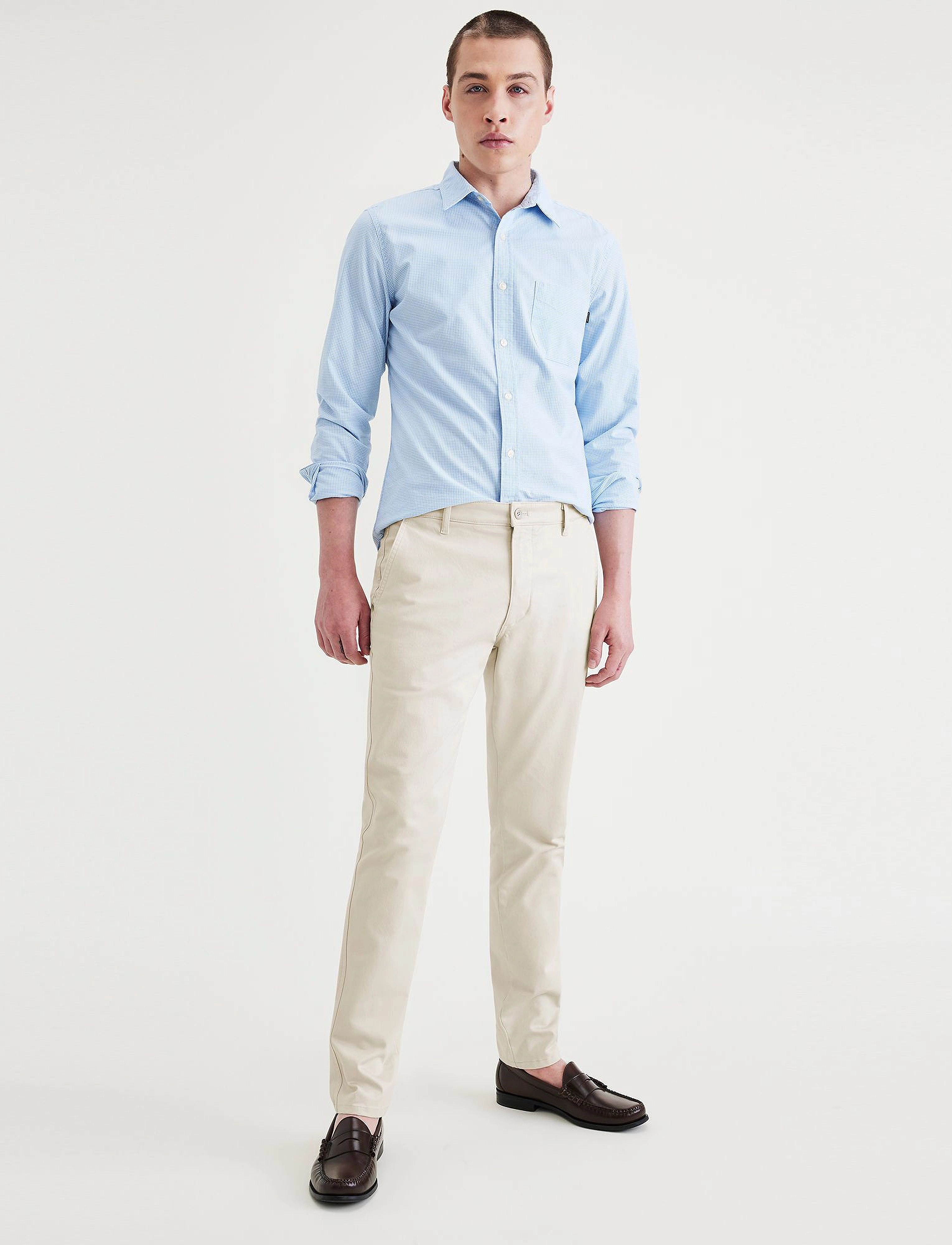 Dockers T2 Orig Chino, 33 x 30, Trousers, Creme - Chinos, Männerswear