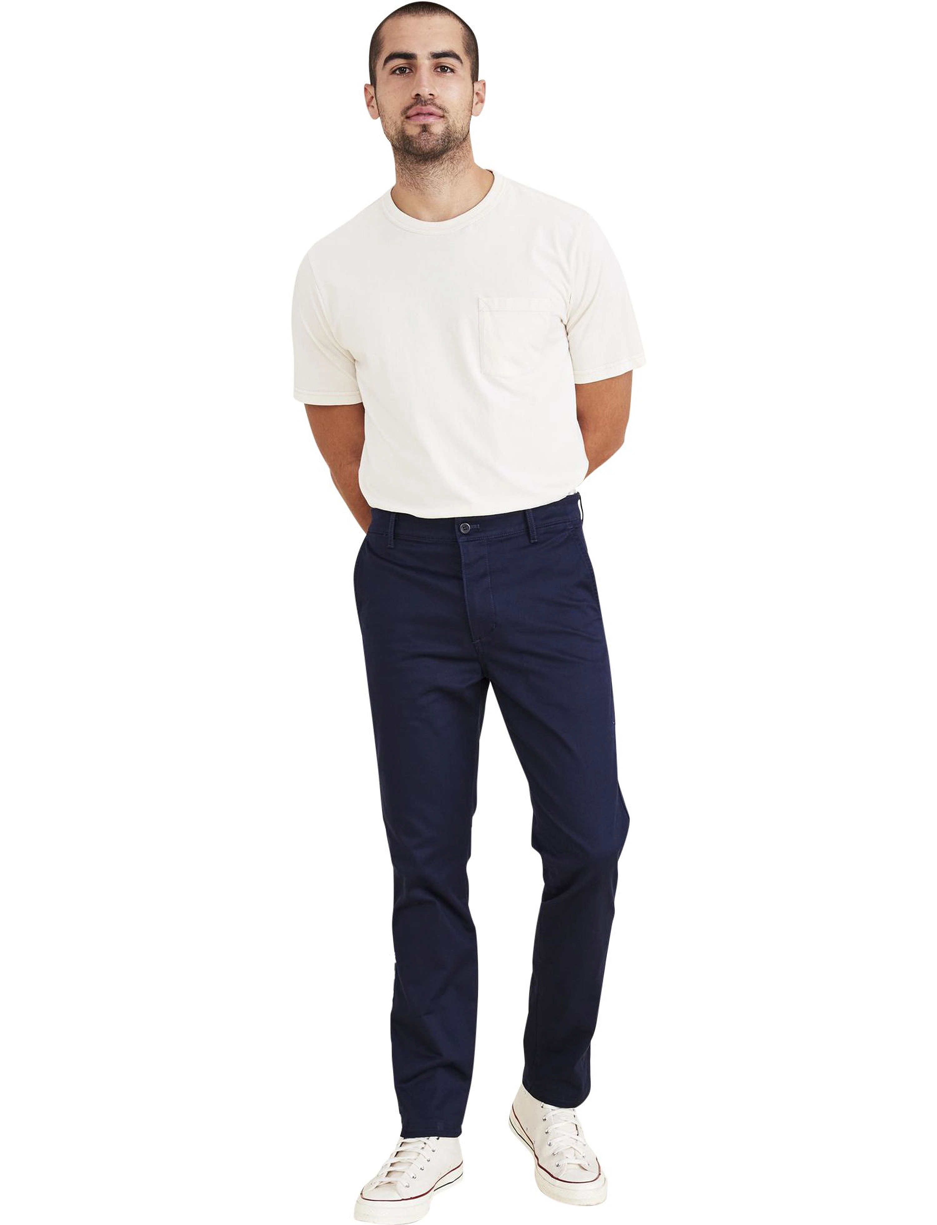 Dockers T2 Orig Slim, 36 x 34, Trousers, Marineblau - Chinos, Männerswear