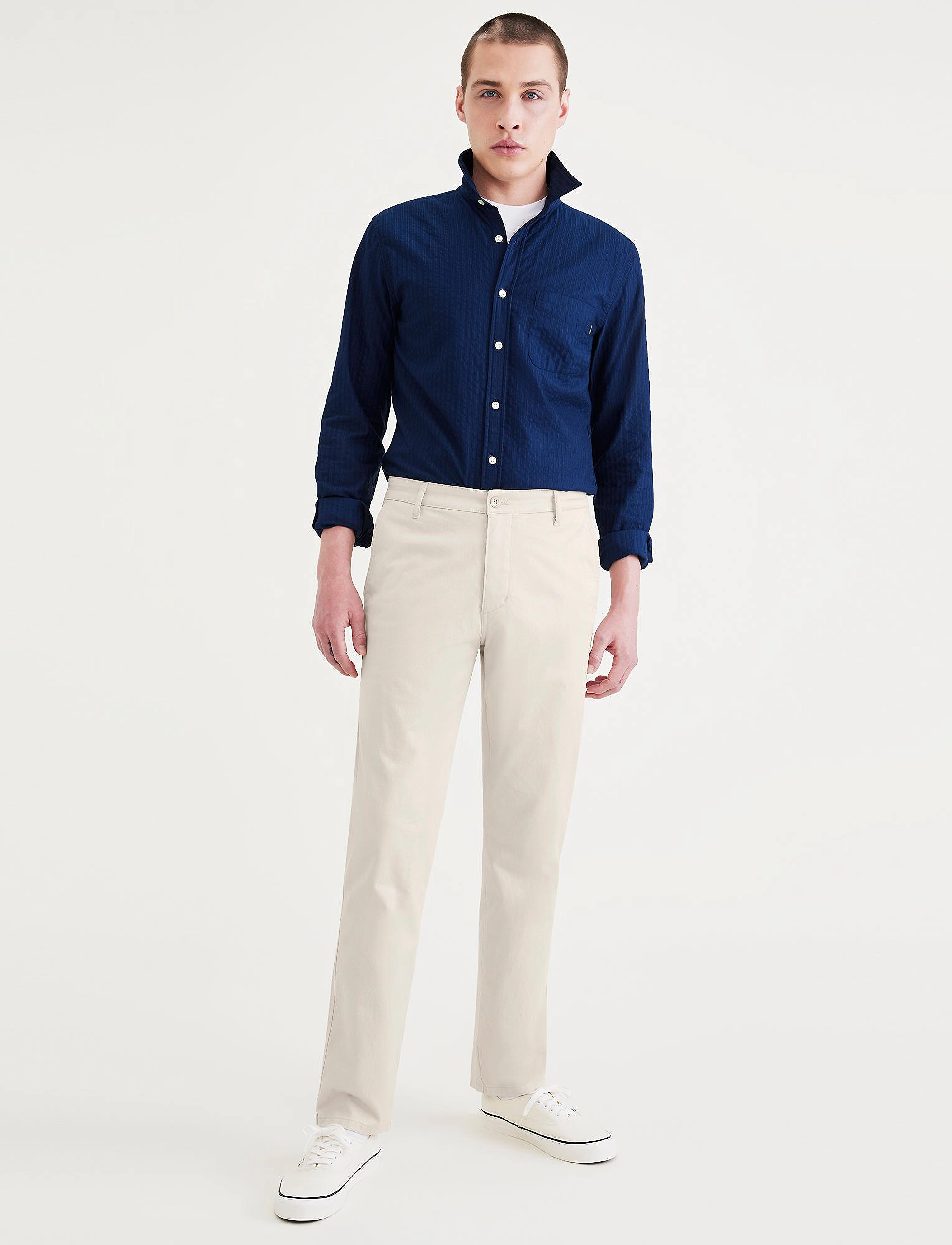 Dockers T2 Orig Slim, Mænd, Slim Fit Chinos, Beige, Str: 30 x 32