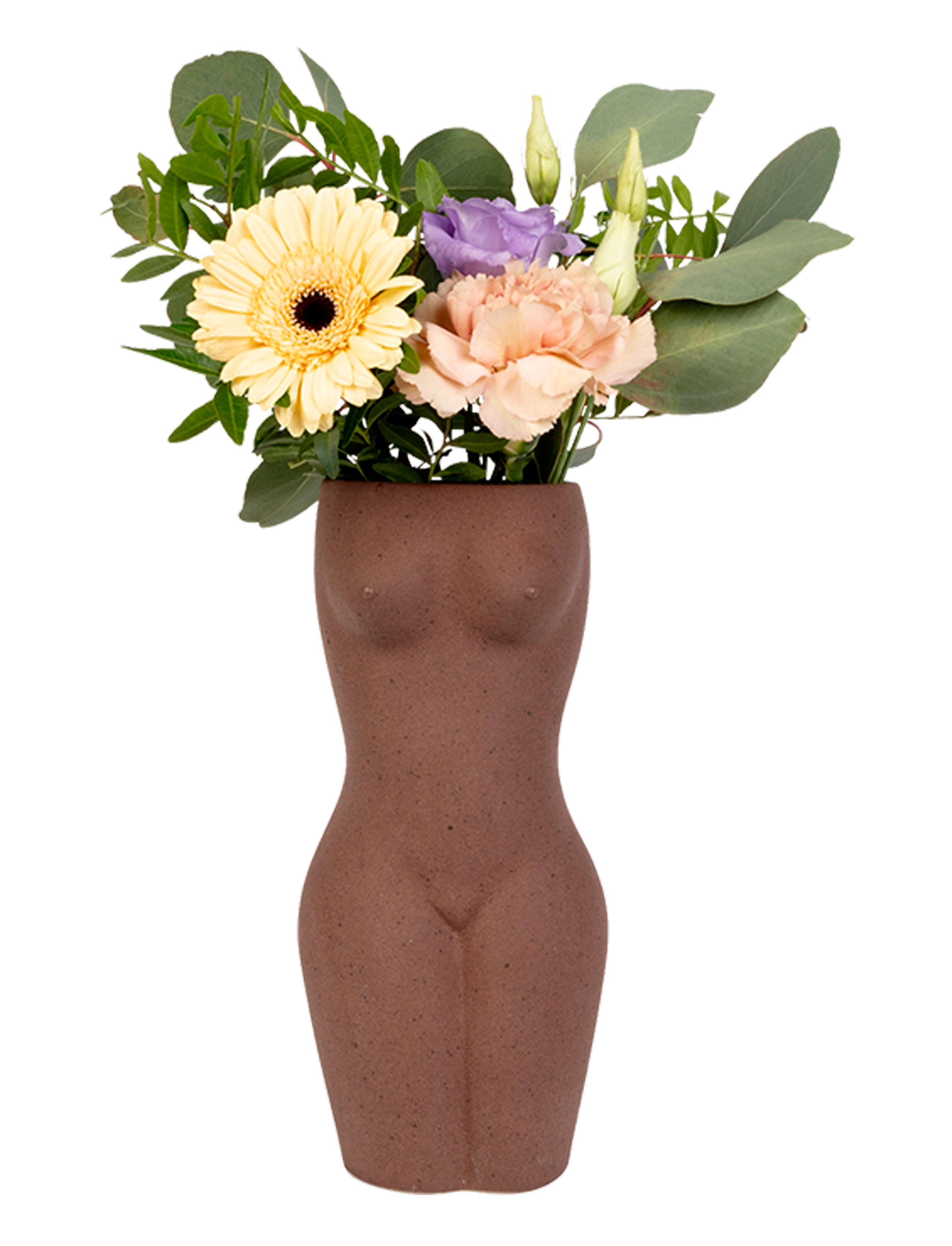 DOIY Vase - Body Vase Braun - H22.5CM - Unisex